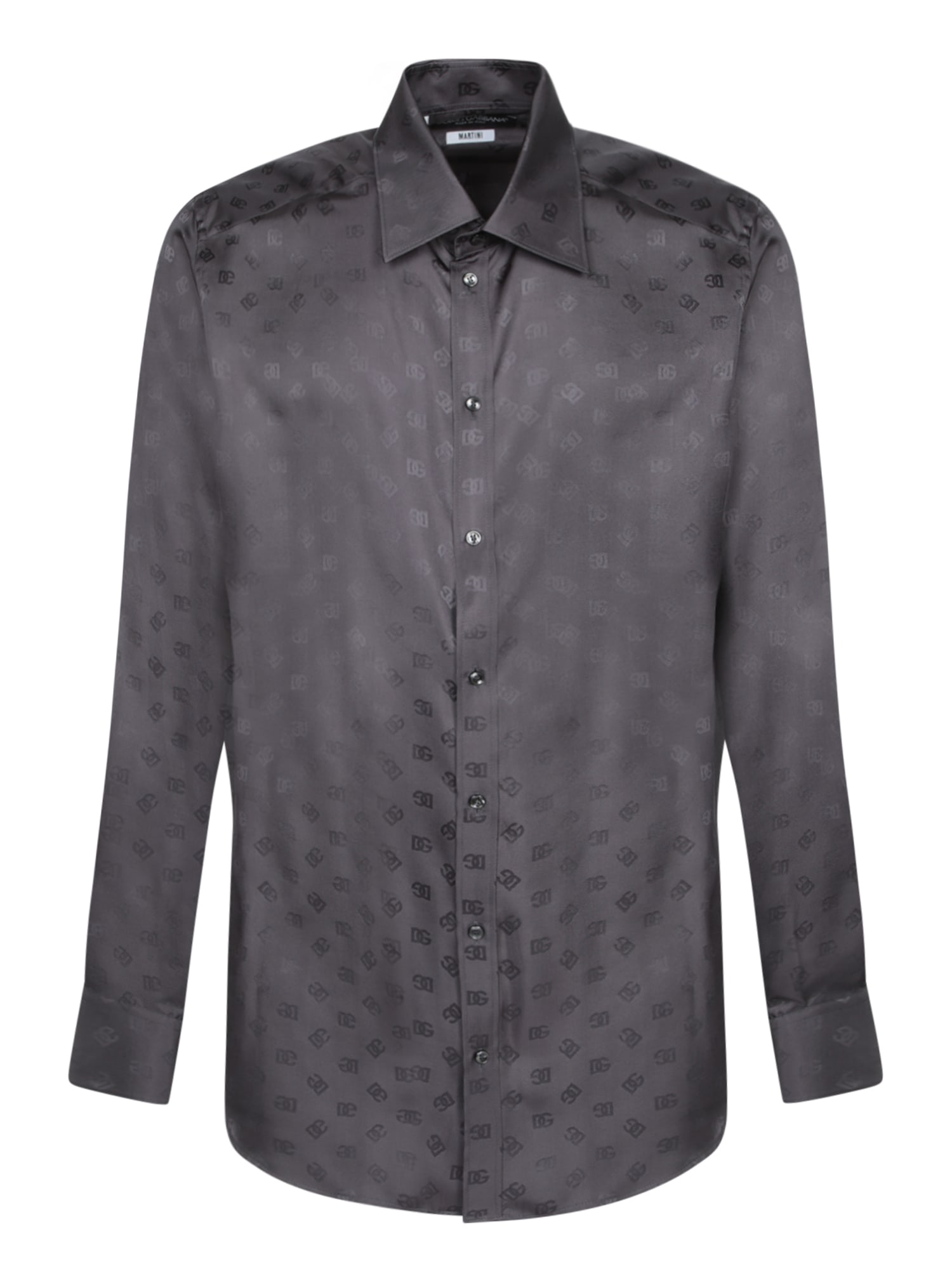 Dark Grey Silk Shirt