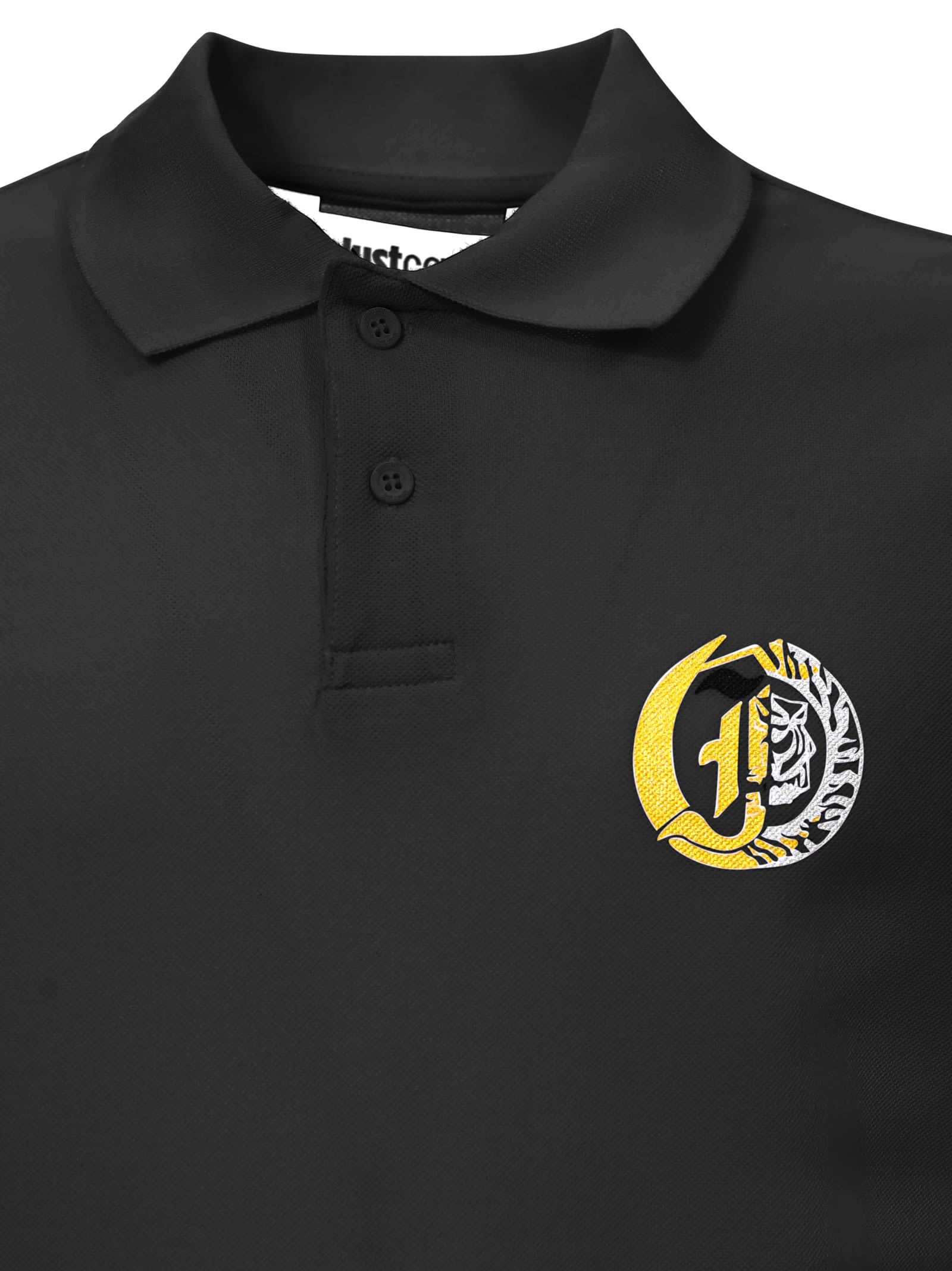 Just Cavalli Black Polo In Black