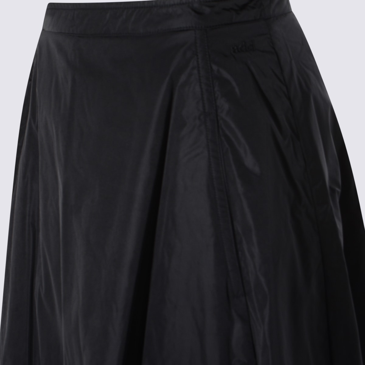 Add Panelled Midi Skirt In Black