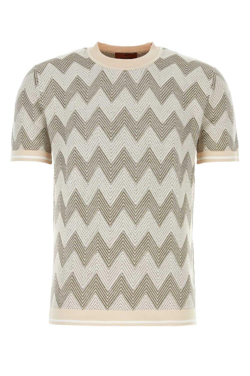 Missoni Zig-zag Patterned Knitted T-shirt