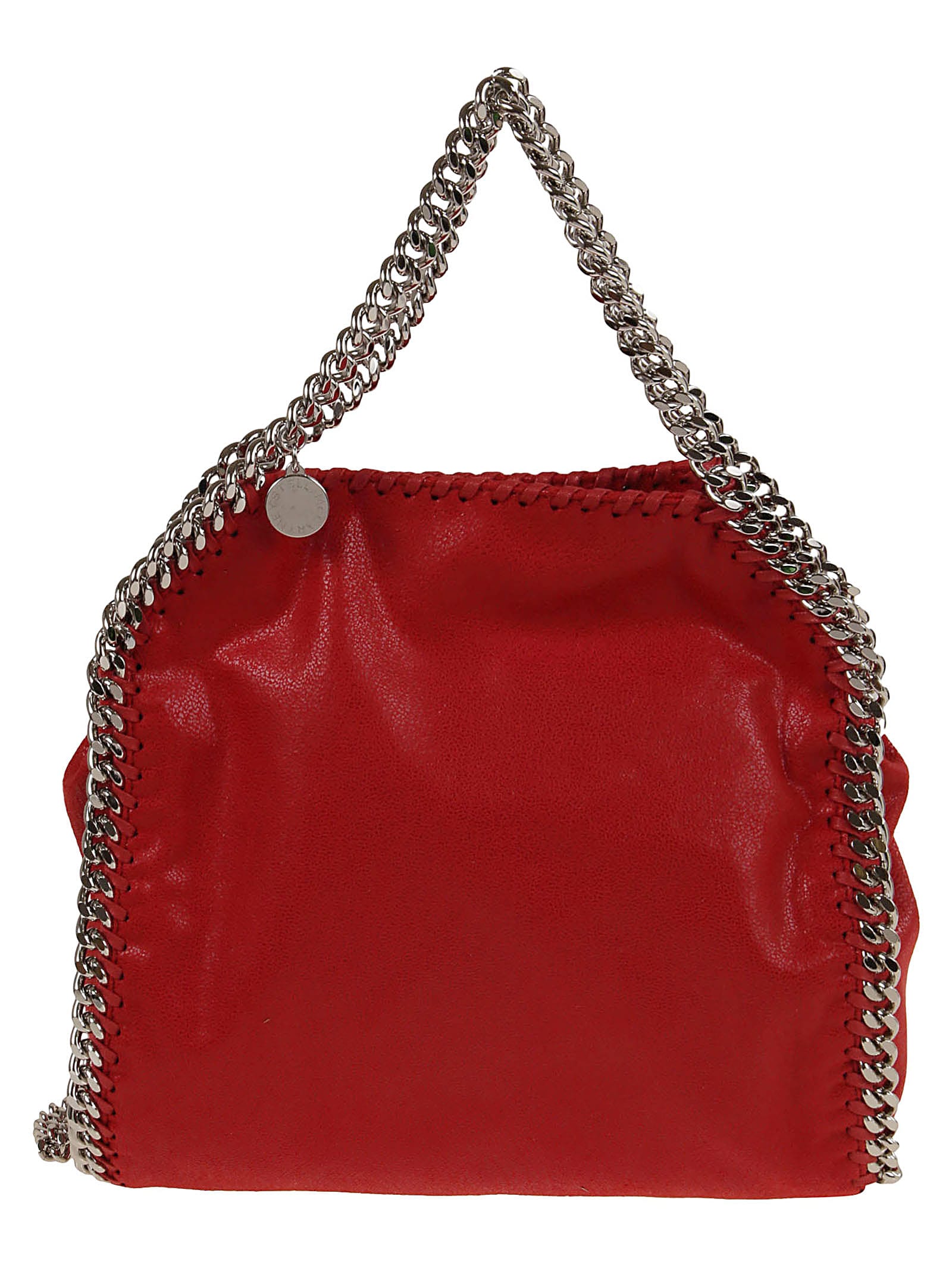 STELLA MCCARTNEY MINI TOTE ECO SHAGGY DEER W/PALLADIUM COLOR CHAIN