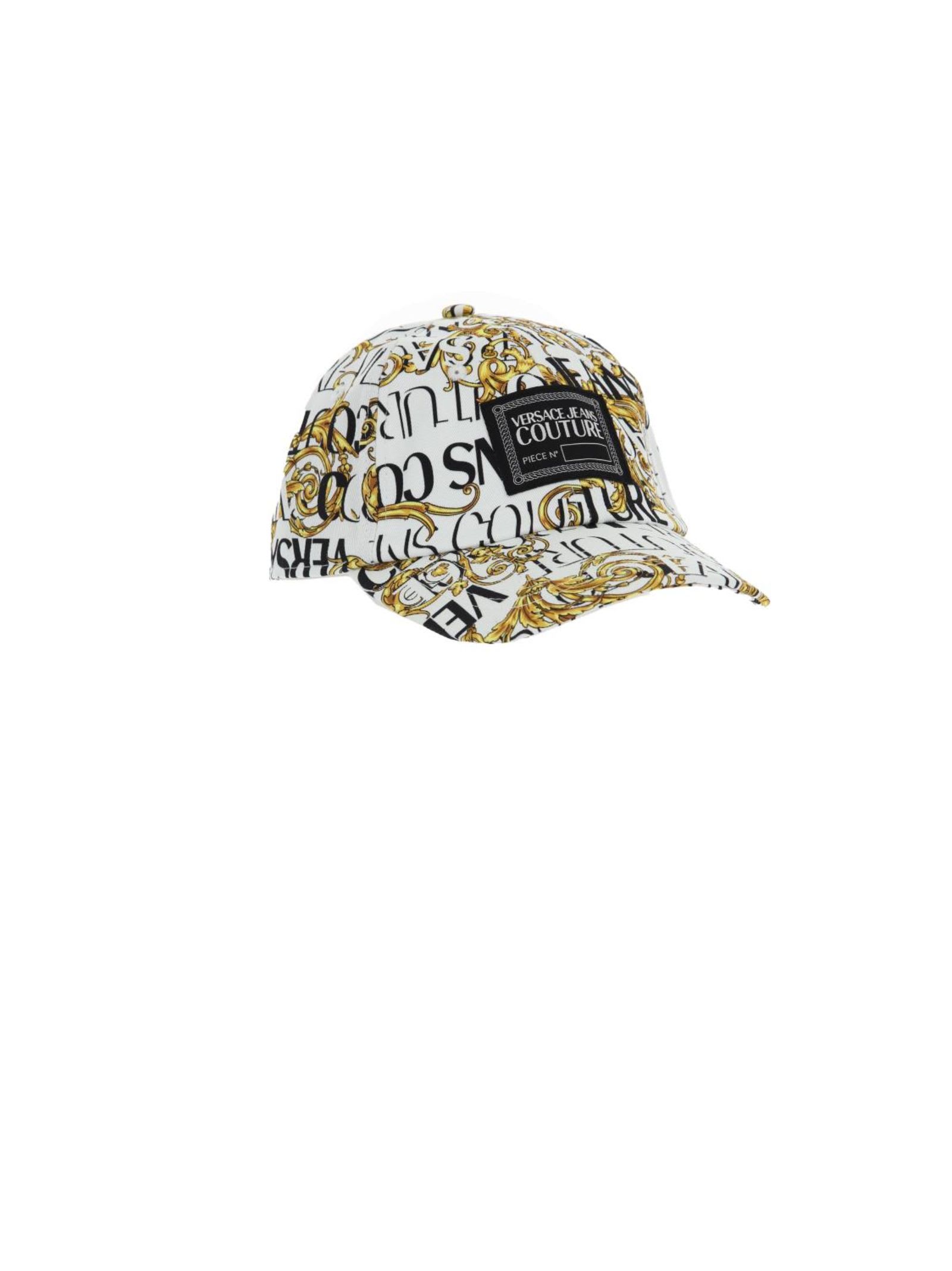 Versace Jeans Couture Hat In White/gold