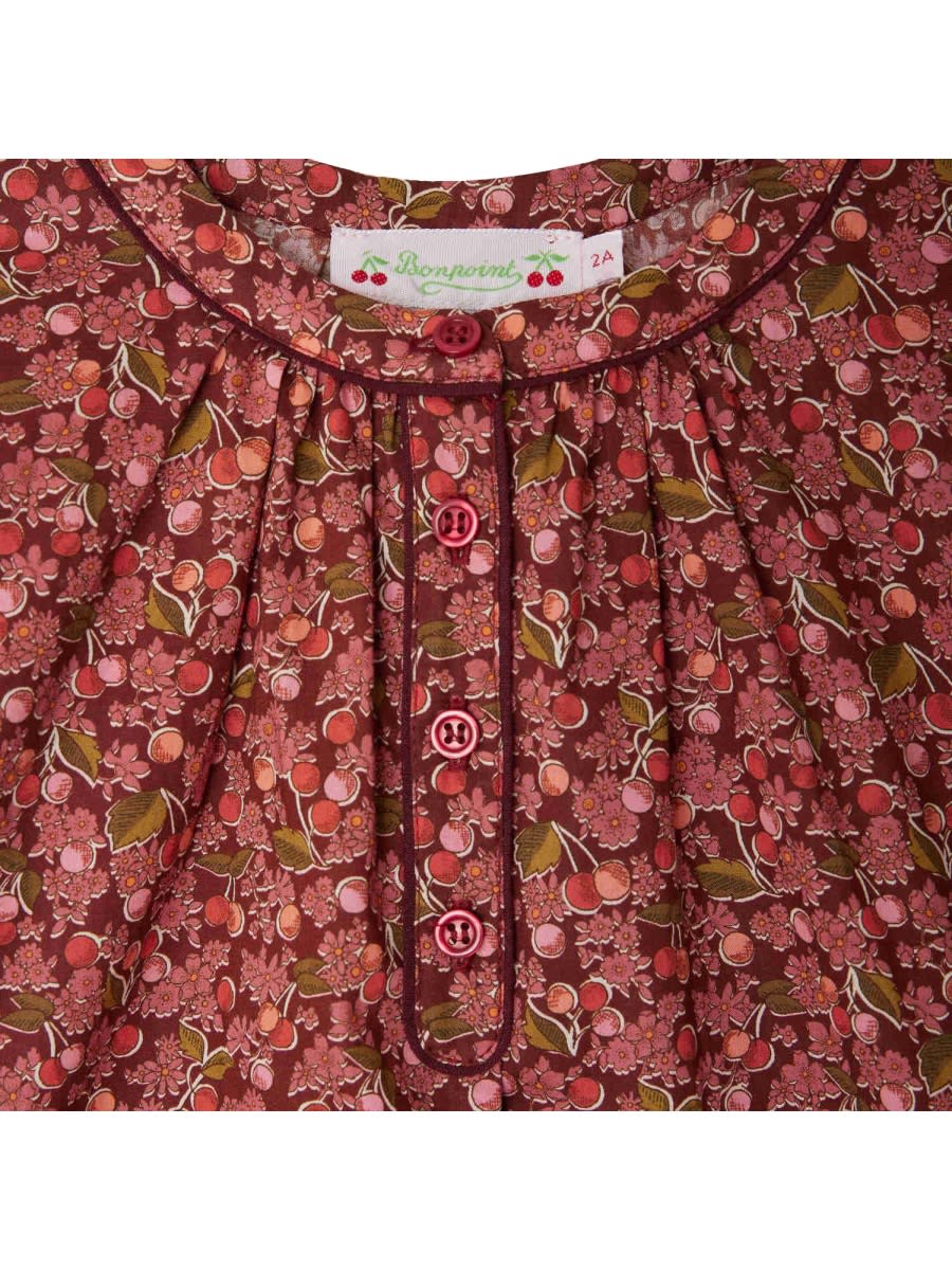 Bonpoint Round Neck Long-sleeved Top In Red