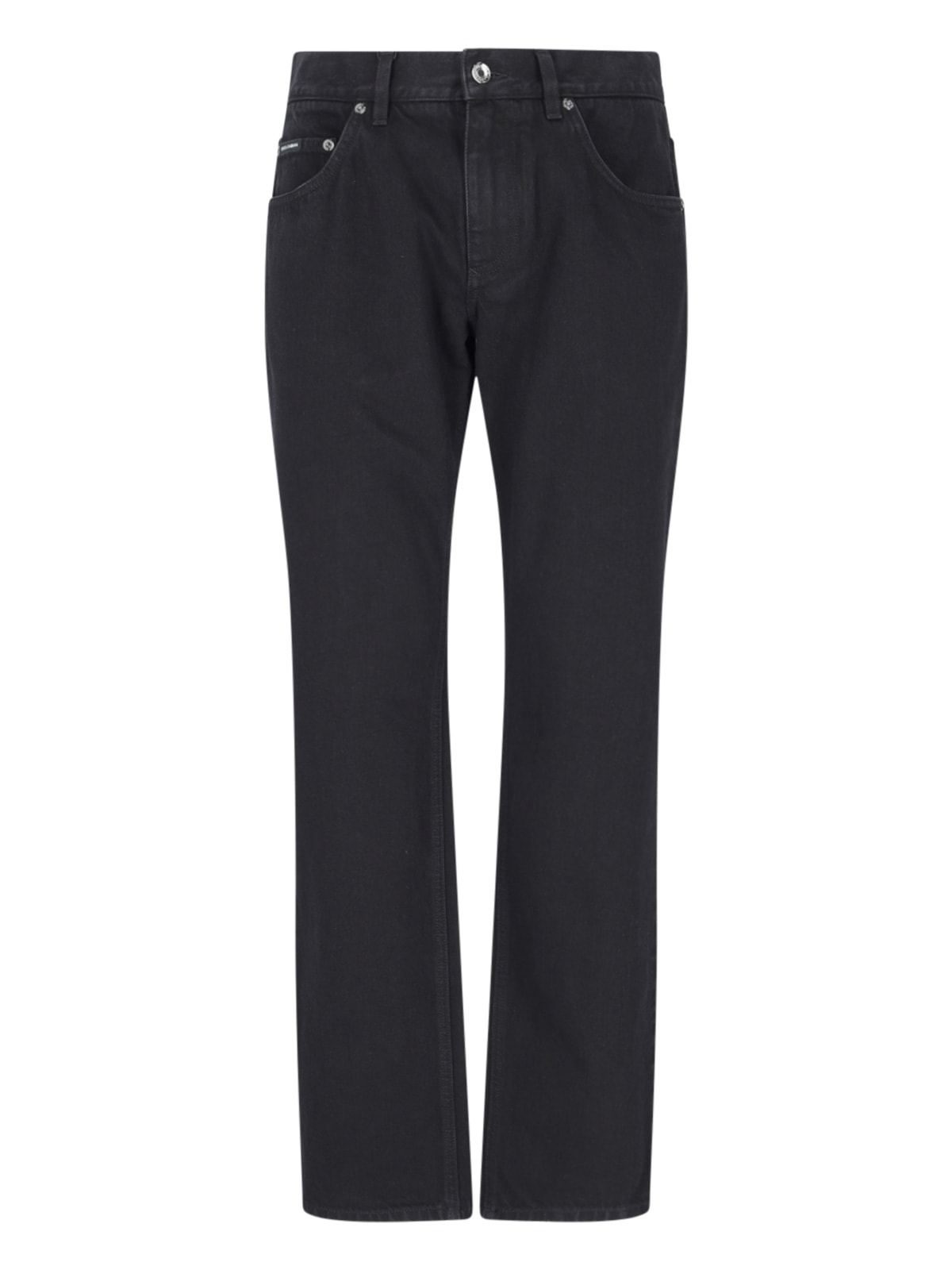 Shop Dolce & Gabbana Classic Straight Jeans In Black