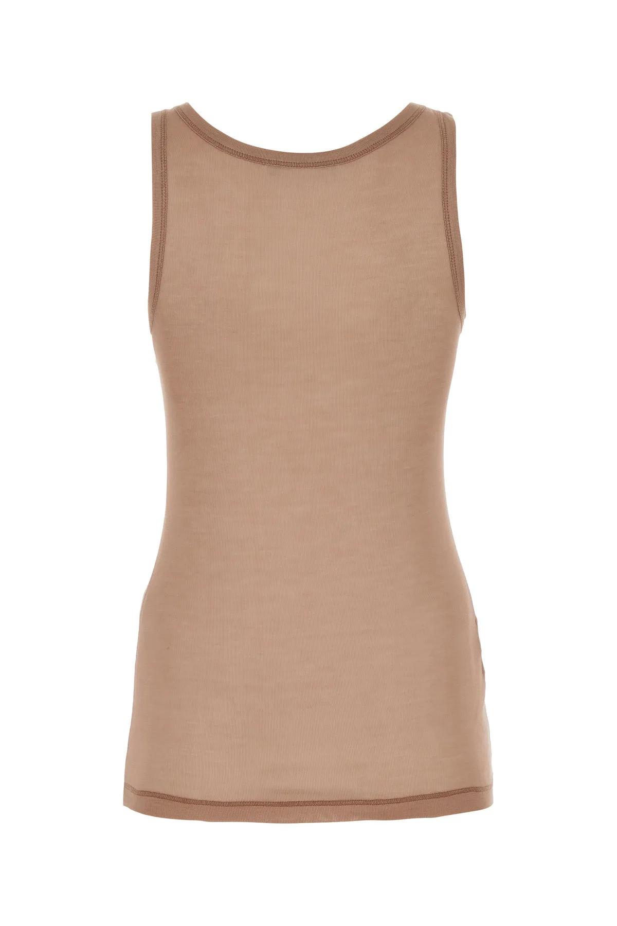 PRADA POWDER PINK SILK TANK TOP