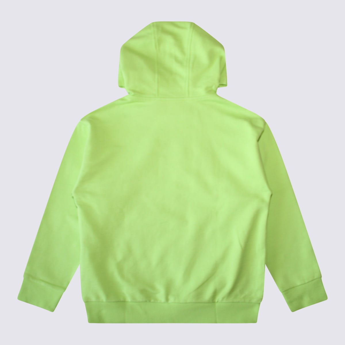 Shop Young Versace Acid Lime Cotton Sweatshirt In Acid Multicolor