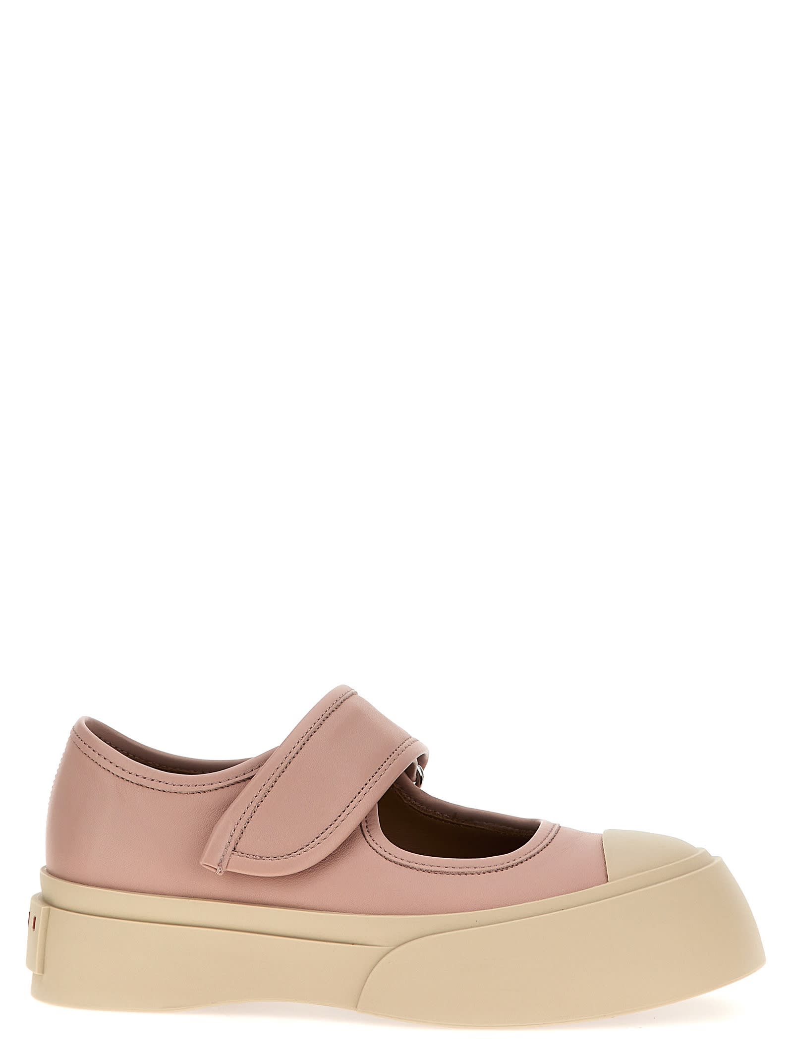 Shop Marni Mary Jane Sneakers In Pink