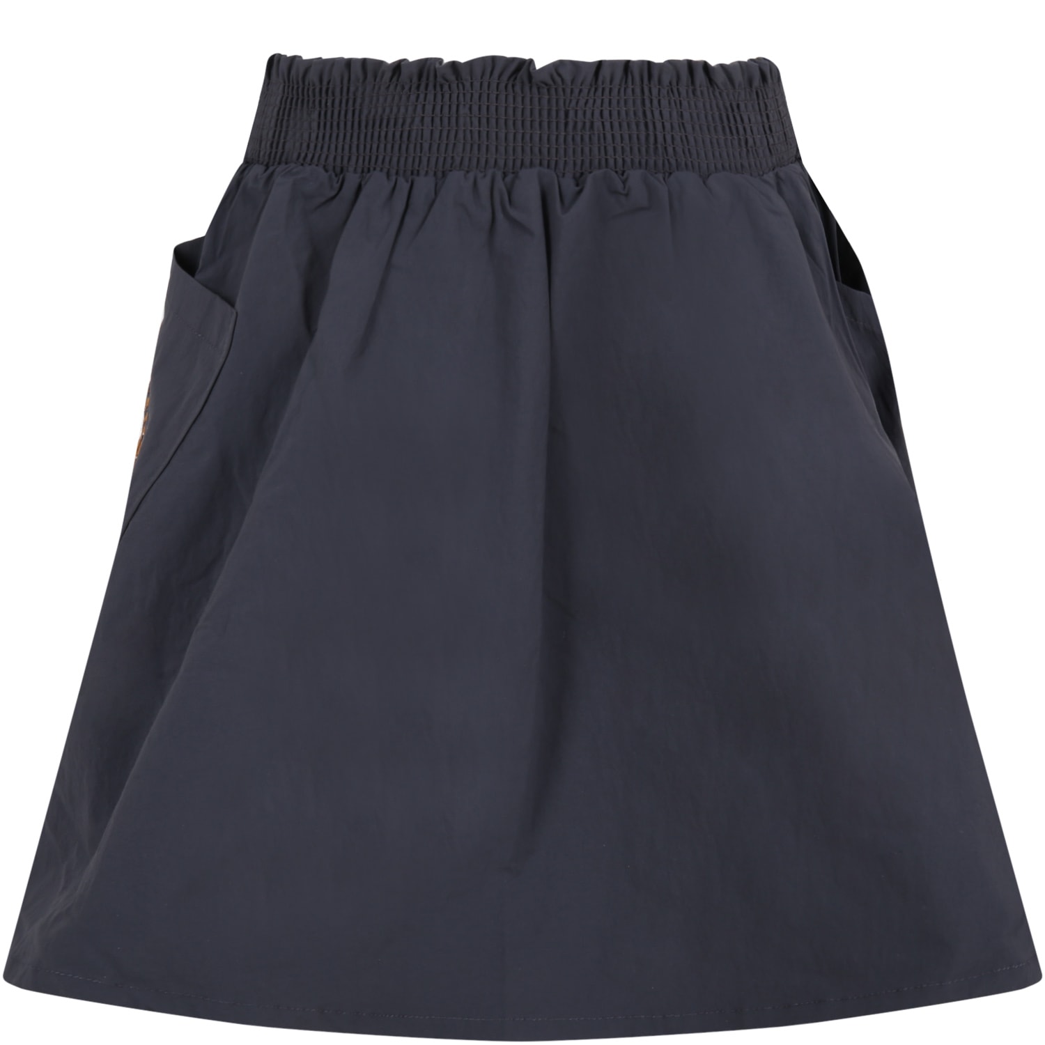 Kenzo Kids Grey Skirt For Girl Wtih Tiger