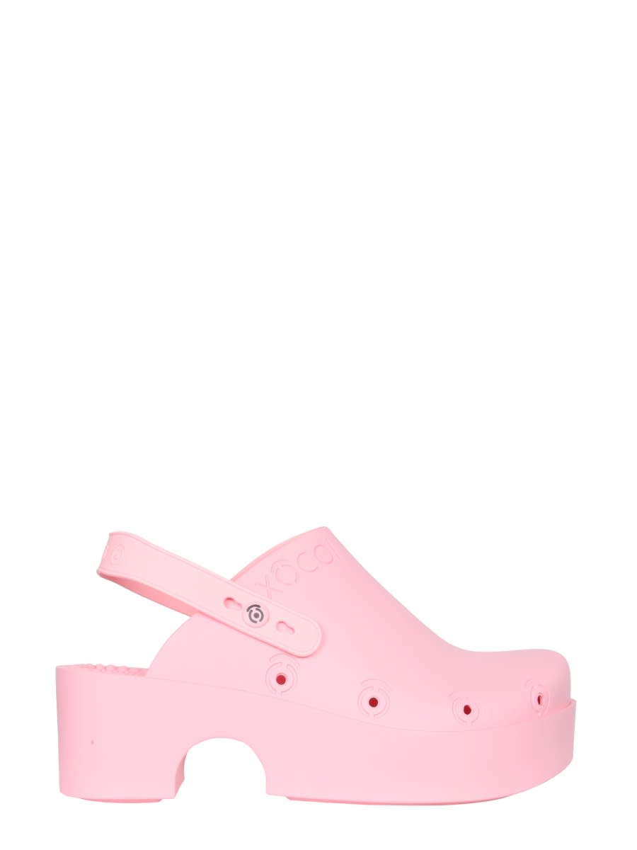 Shop Xocoi Rubber Sandal In Pink