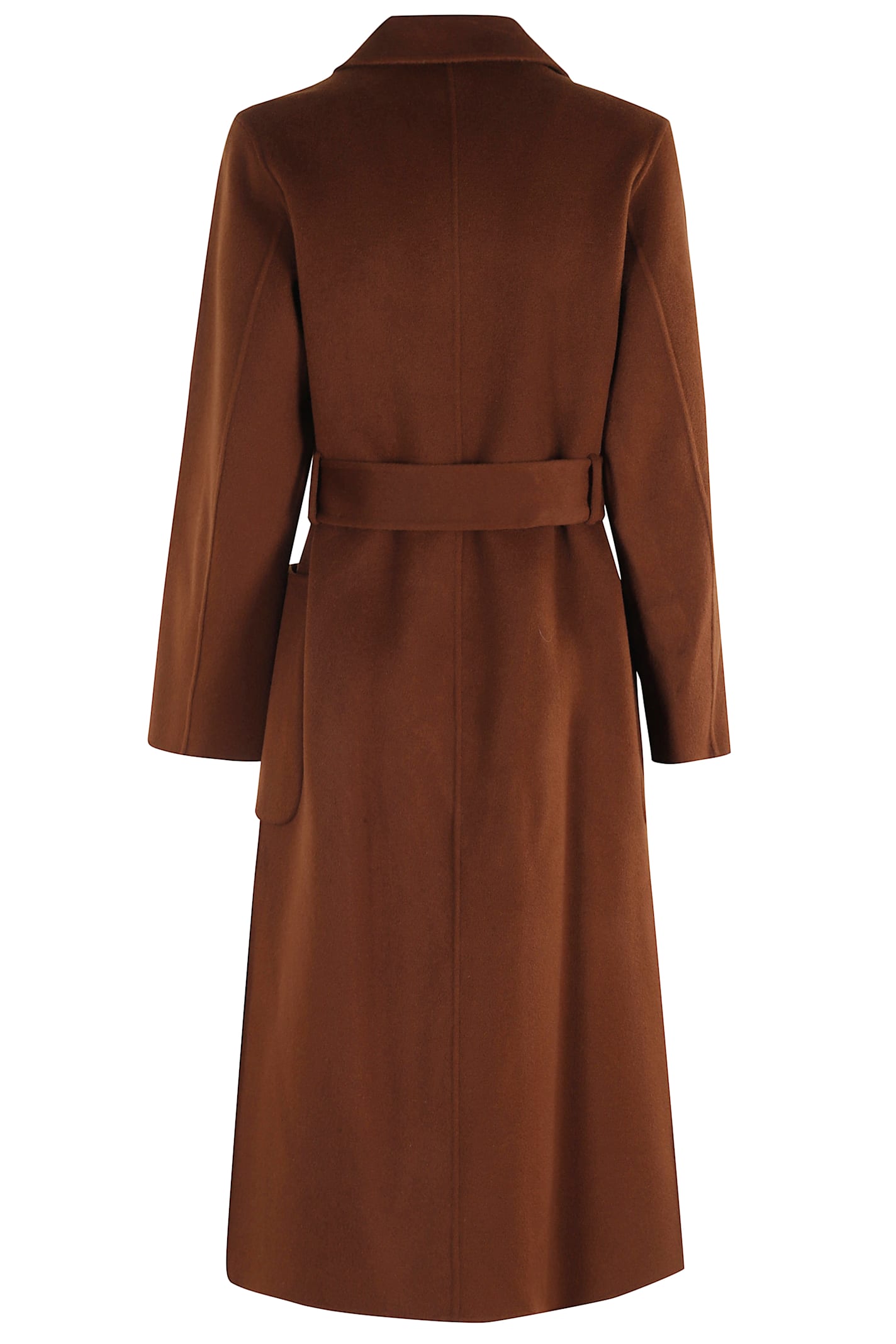 Ivy & Oak Belted Patch-pocket Jacket In Brown