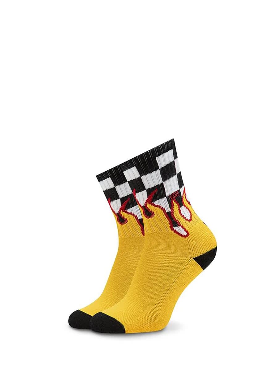 Vans Flame Checkin Socks In Multicolour