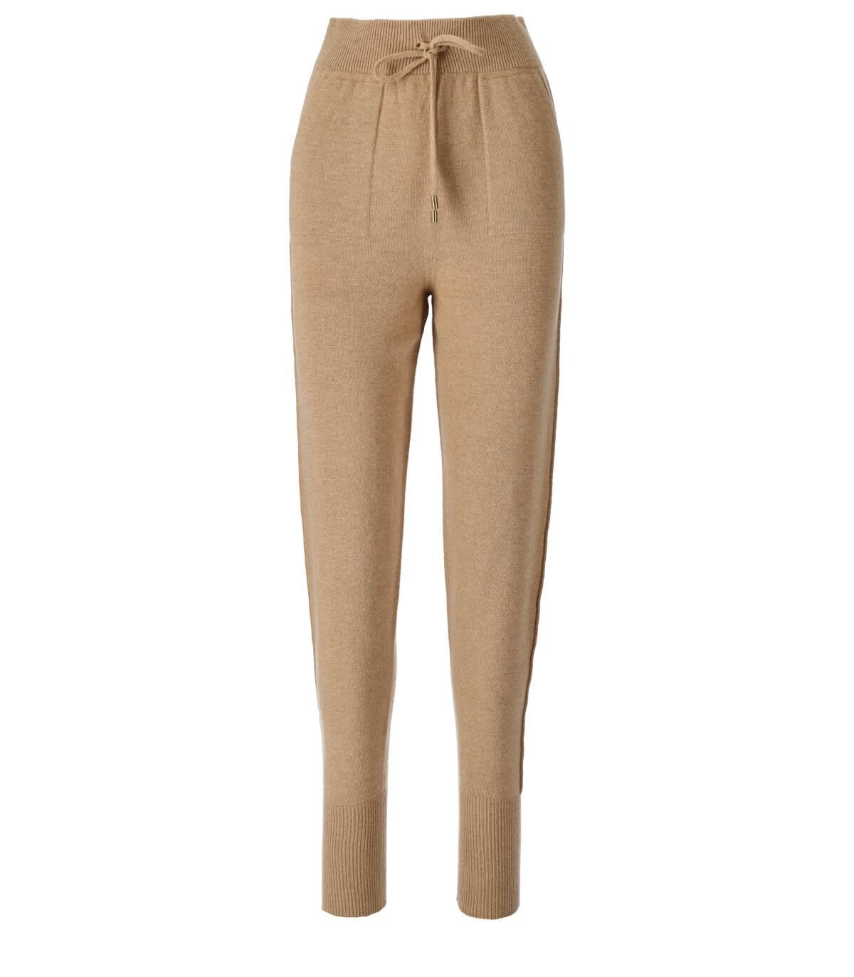 Twinset Camel Knitted Sweatpants