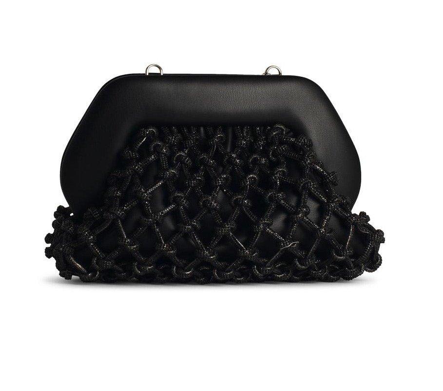 THEMOIRÈ TIA KNOTTED CAGED DESIGN CLUTCH BAG 