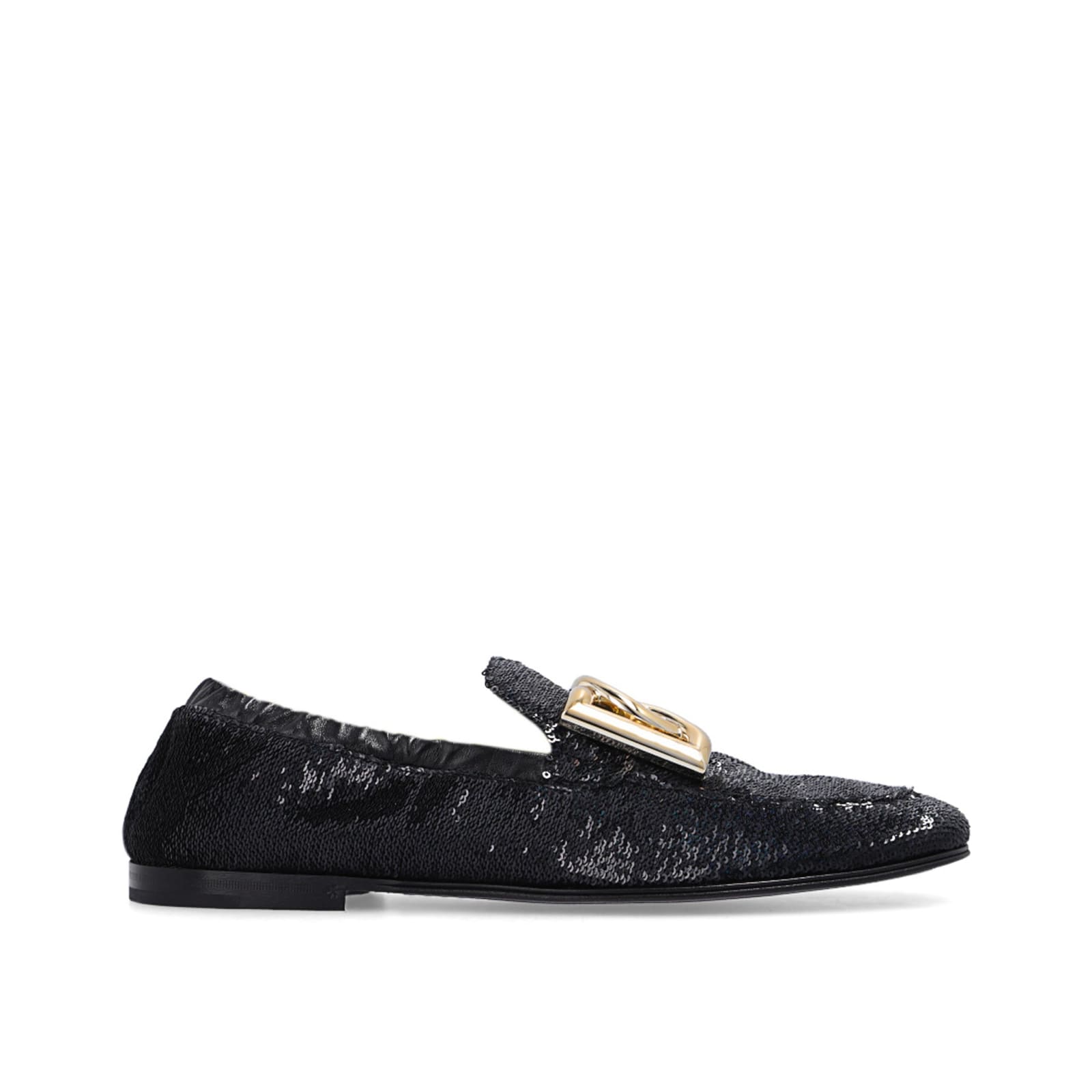 Shop Dolce & Gabbana Ariosto Paillettes Loafers In Black