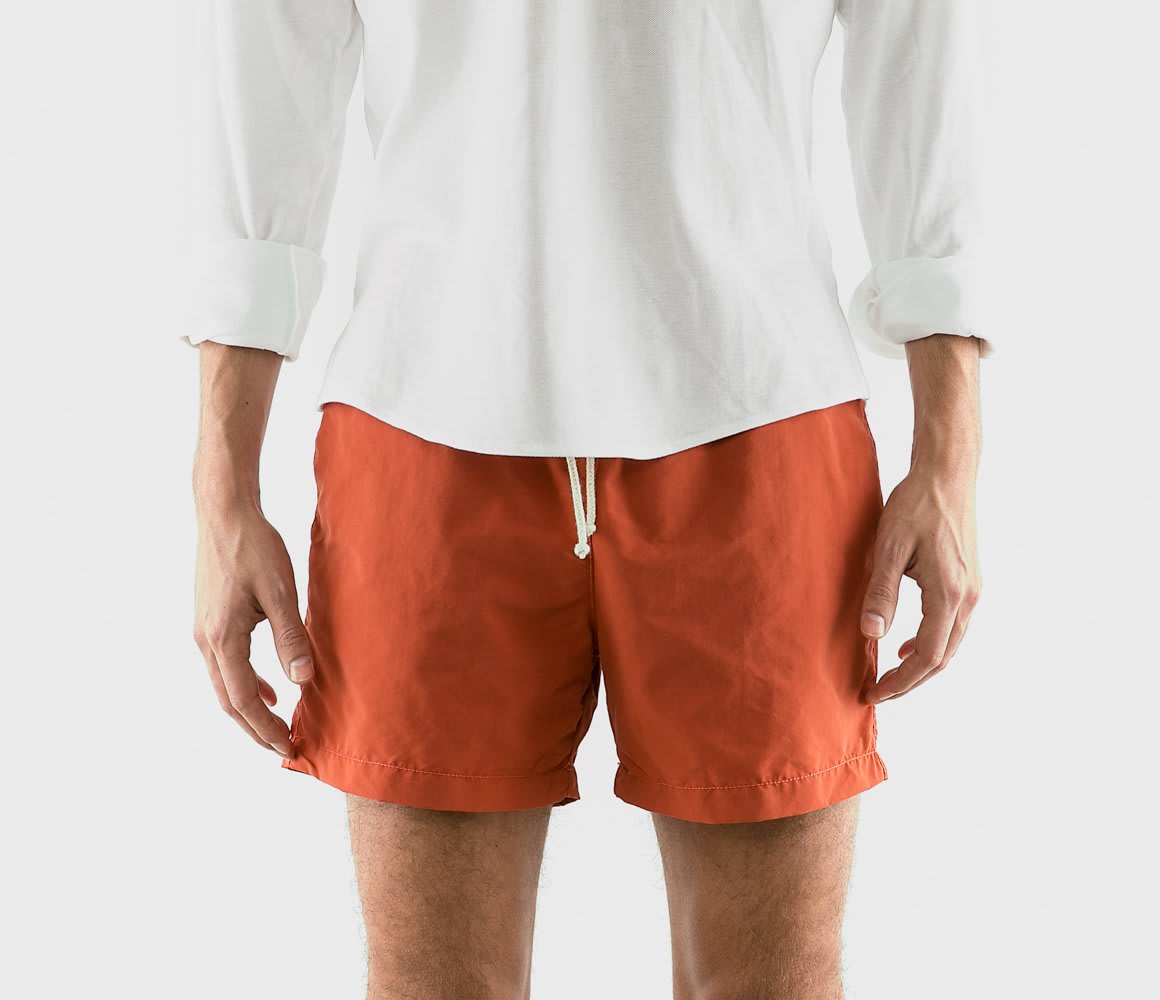 Shop Ripa Ripa Rosso Tellaro Swim Shorts In Orange
