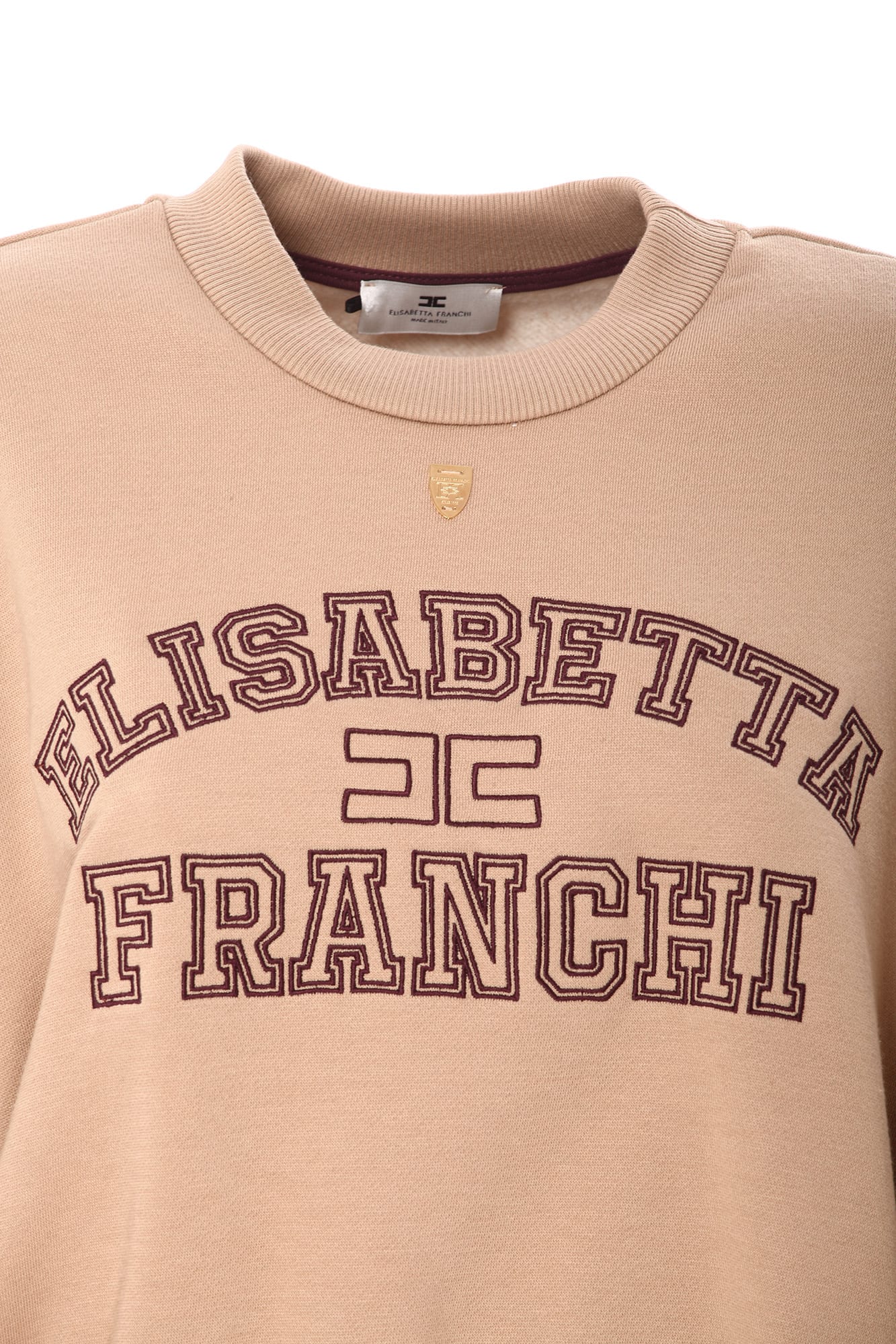 Shop Elisabetta Franchi Sweaters Camel