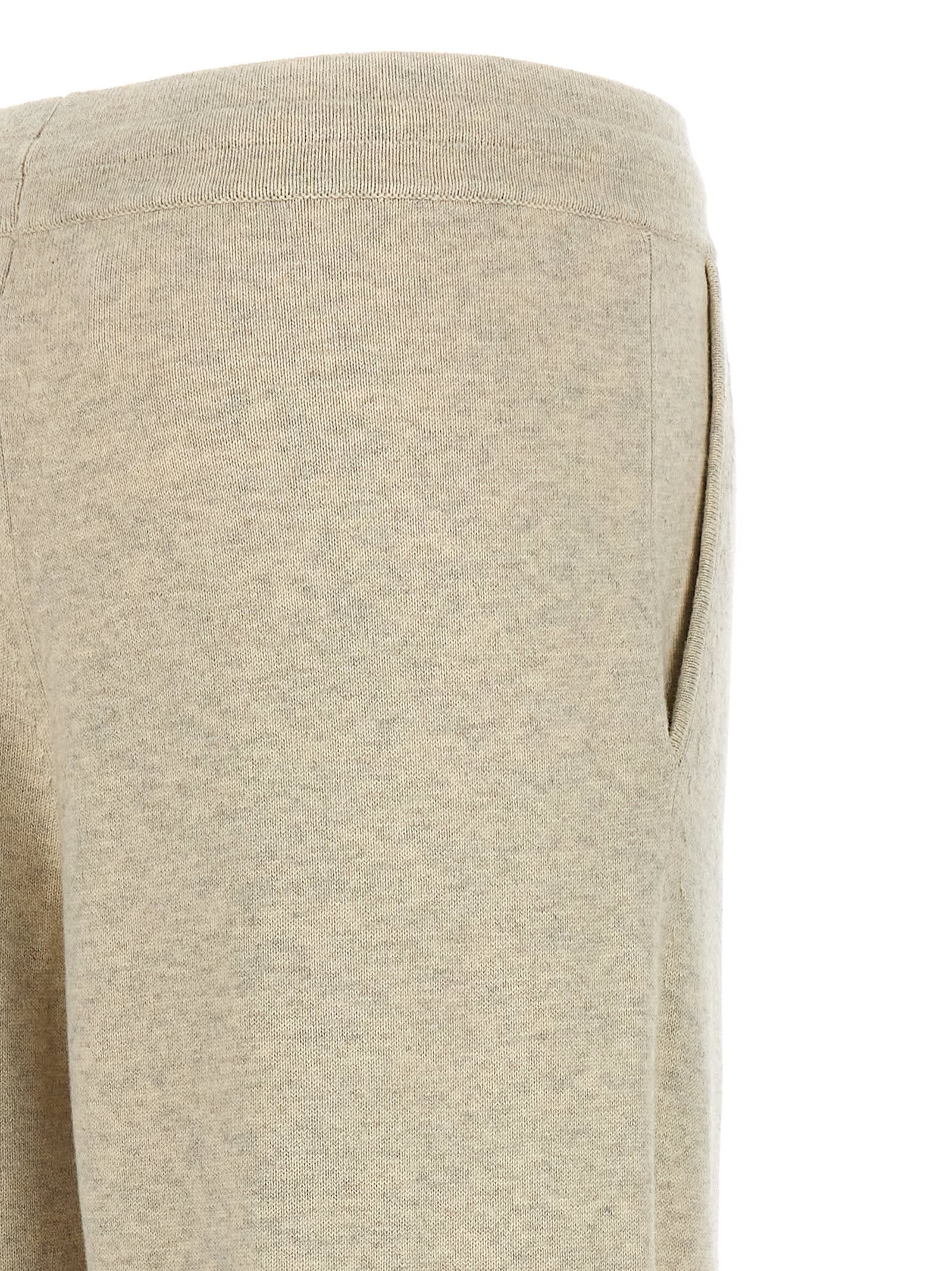 Isabel Marant Étoile Kira Drawstring Knitted Trousers In Light Grey