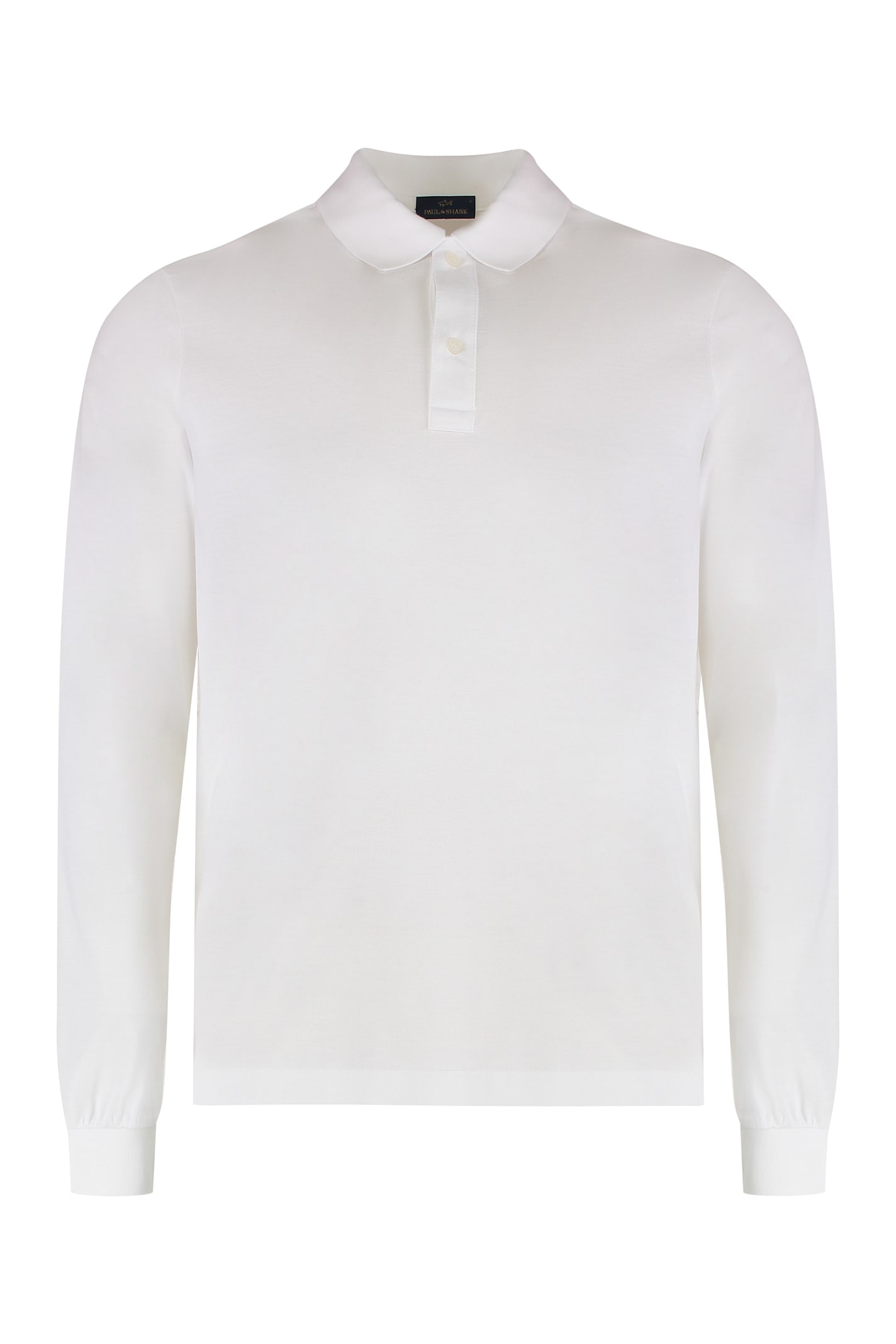 Paul&shark Cotton Piqué Polo Shirt In White