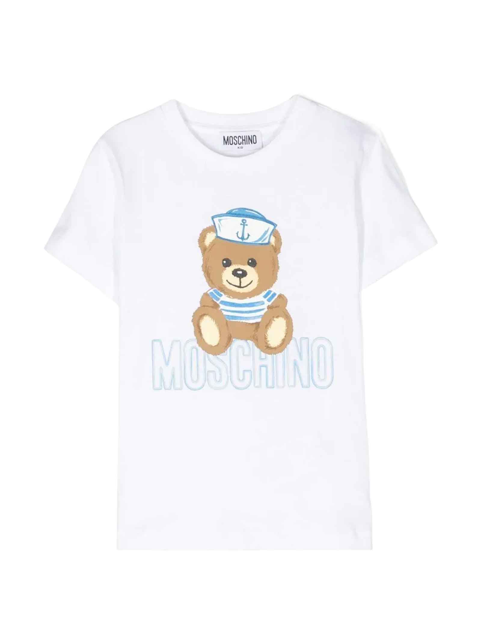 Moschino White T-shirt Boy
