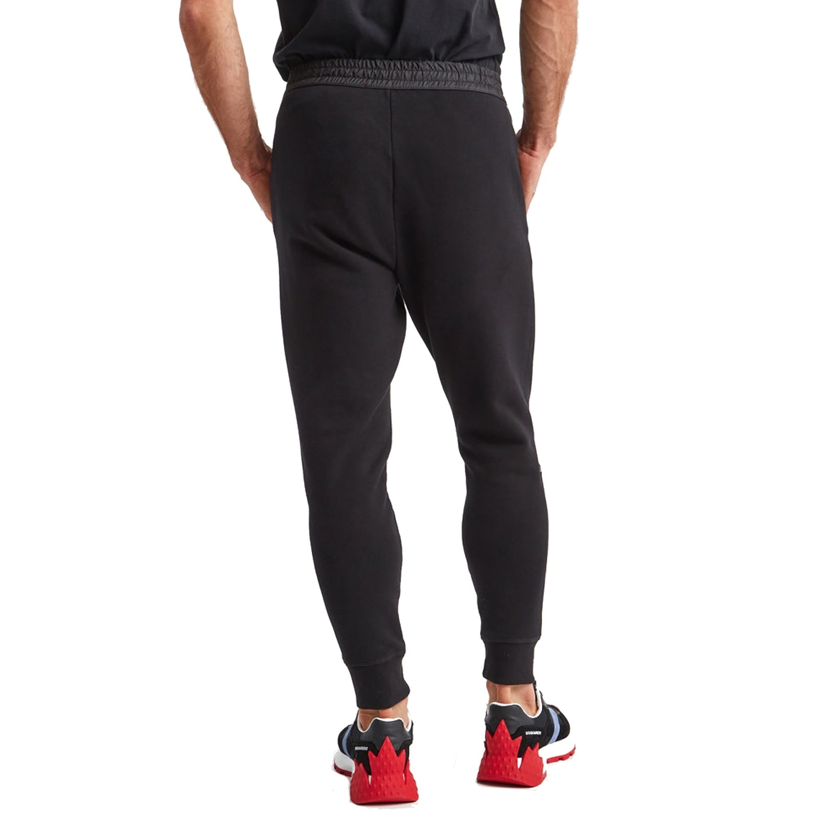 Shop Dsquared2 Cotton Logo Sweatpants In Black