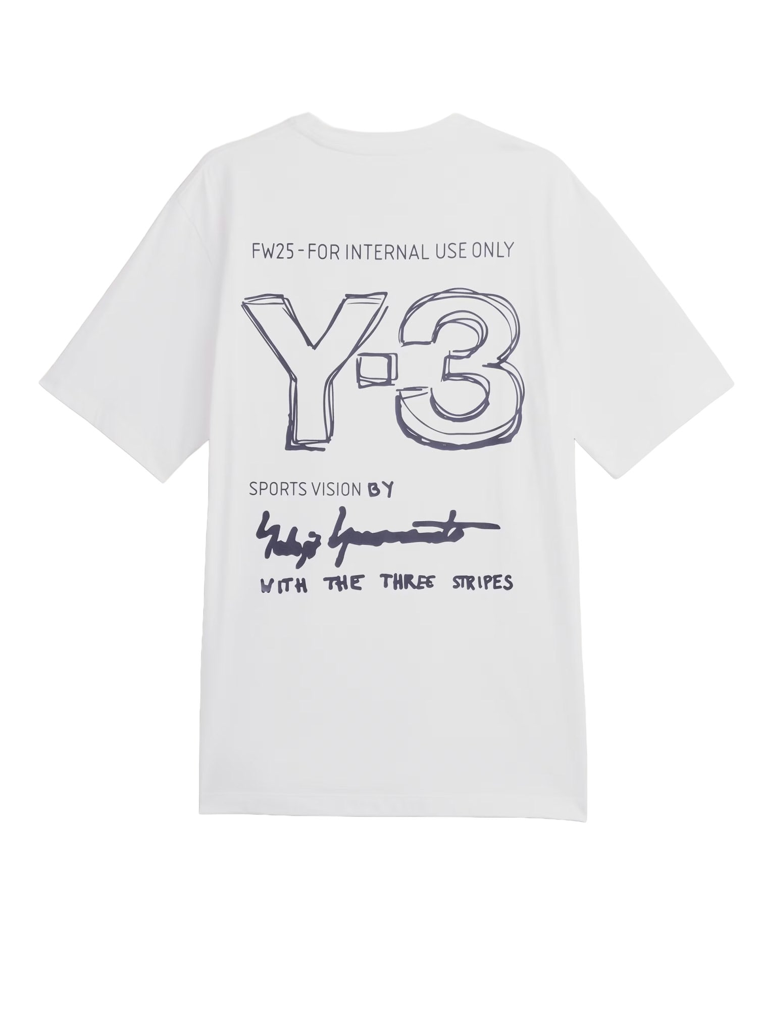 Y-3 Regular Short Sleeve Tee In White