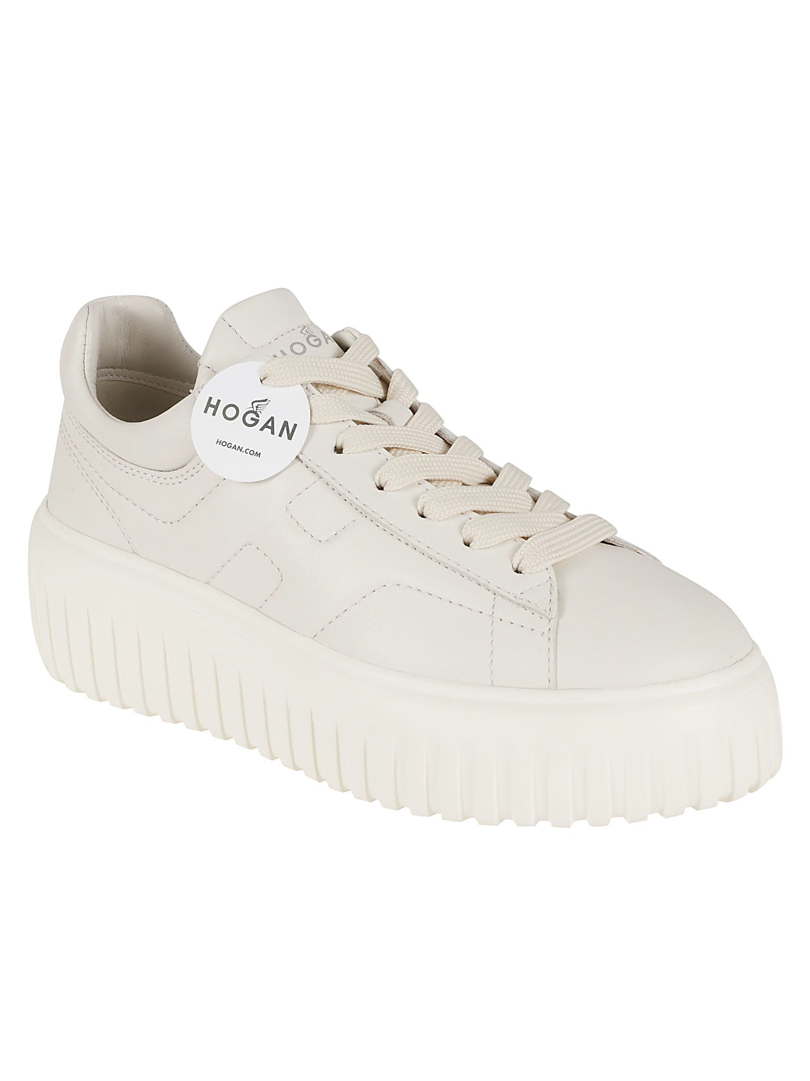 Hogan H-stripes Sneakers In White