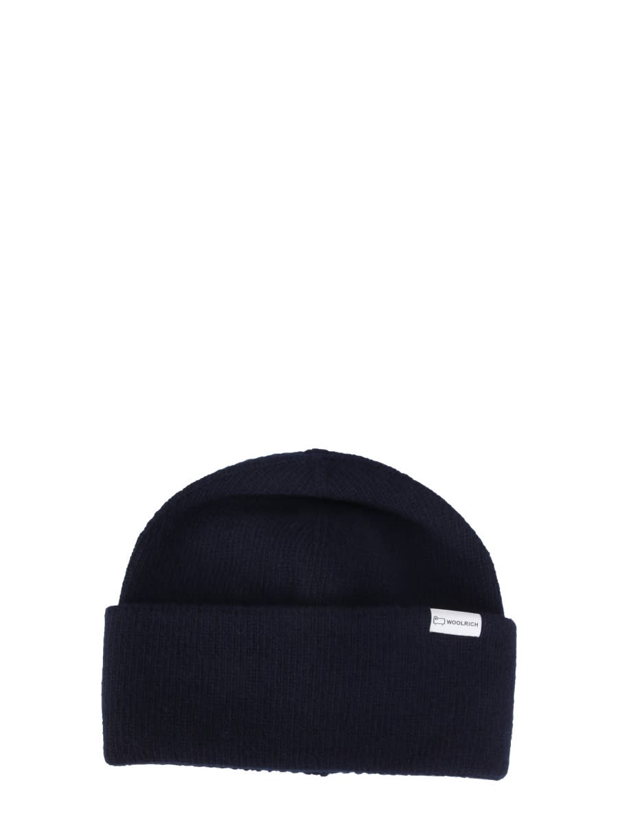 Shop Woolrich Wool And Cashmere Hat In Blue