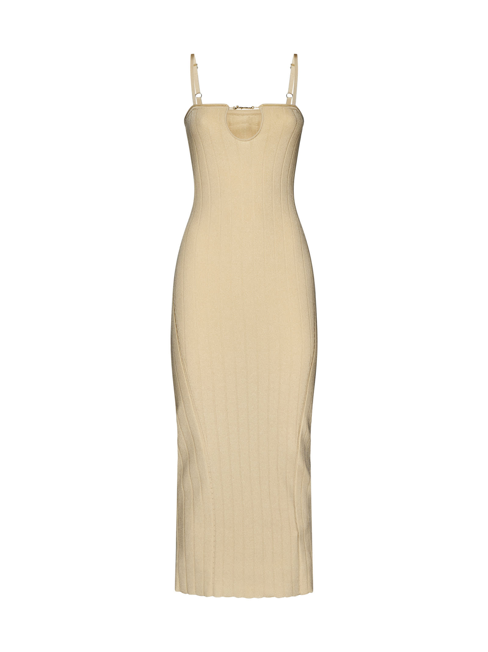 Shop Jacquemus Dress In Light Ivory