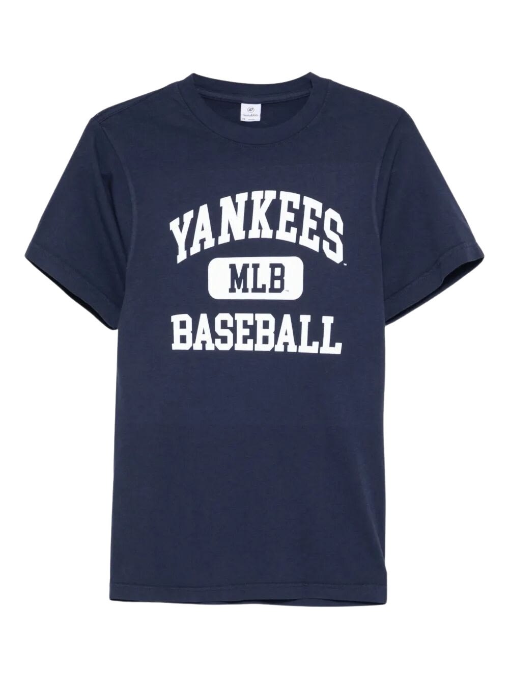 Sporty &amp; Rich Yankees Ivy T-shirt In Blue