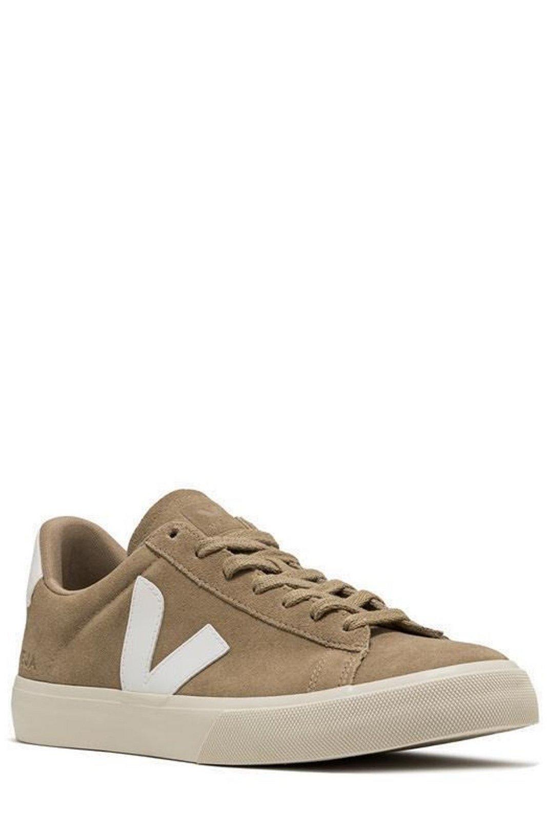 Shop Veja Campo Laced Sneakers In Beige