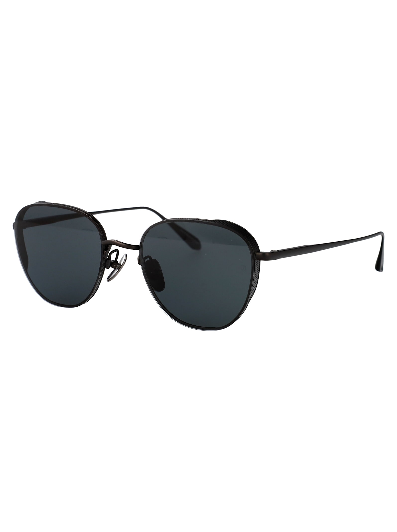 Linda Farrow Sunglasses In Mattnickel/grey