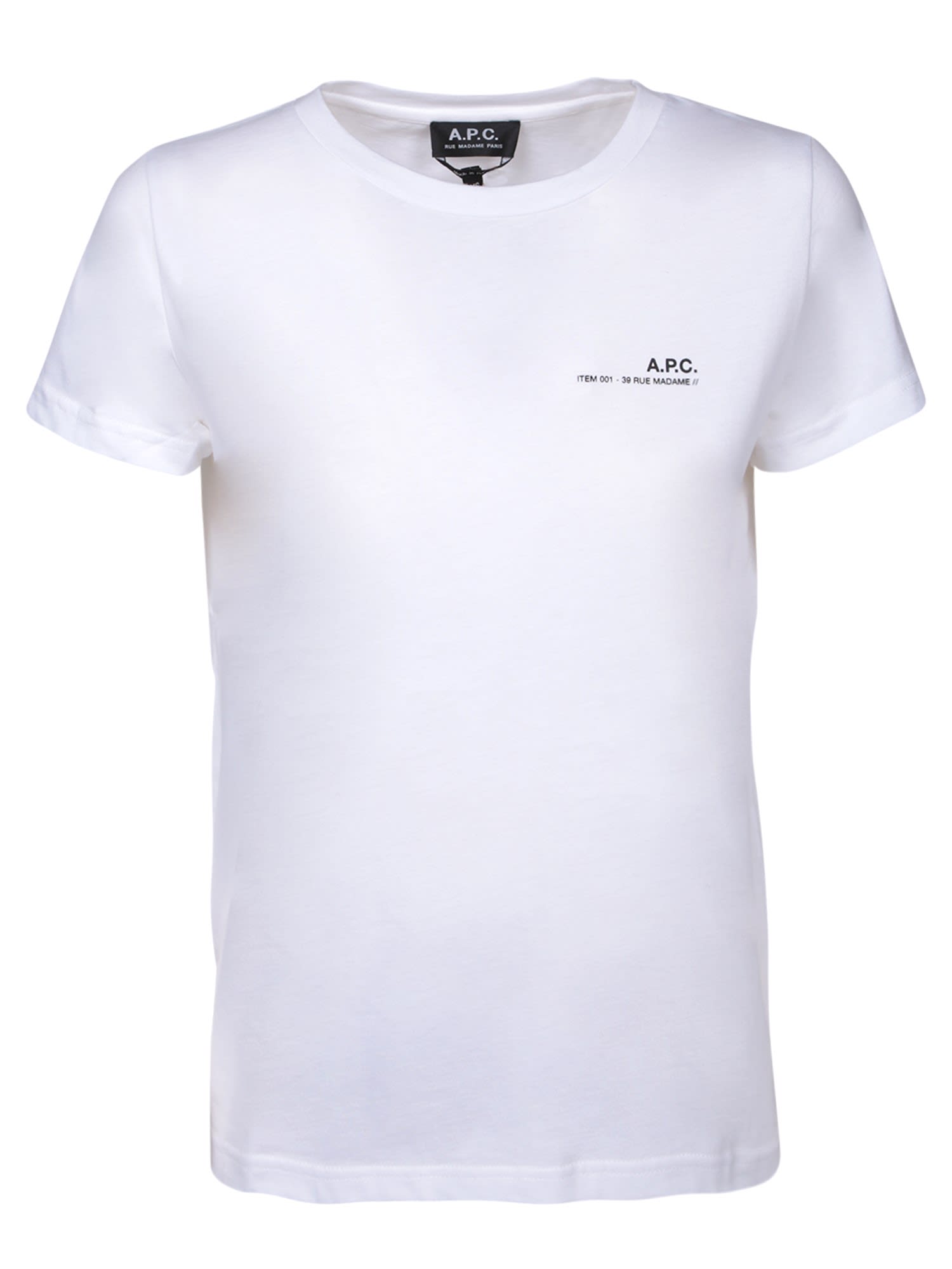 Shop Apc Logo Print T-shirt White