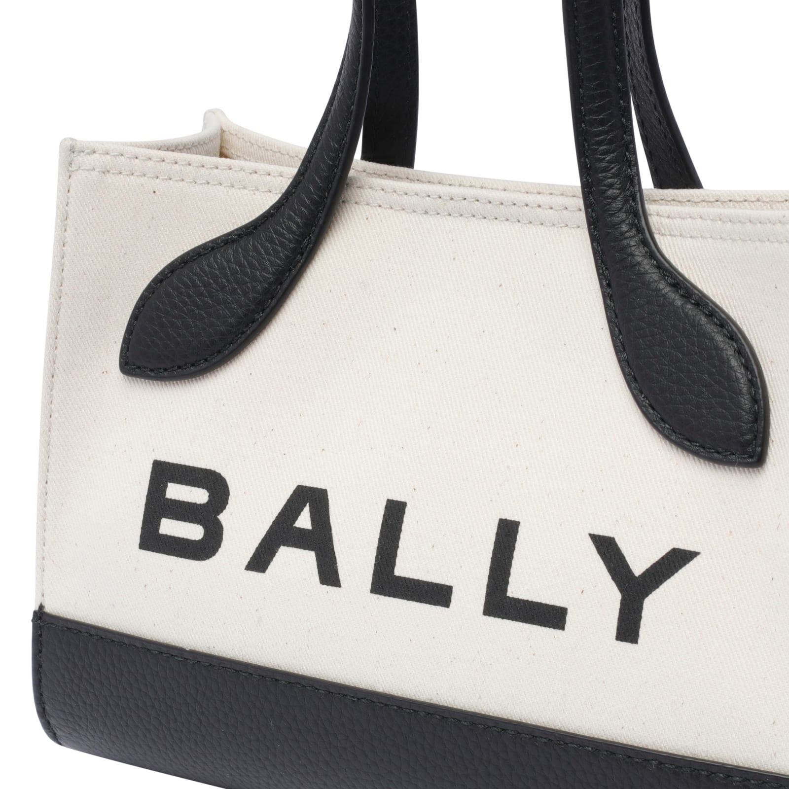 Shop Bally Logo Tote Bag In White