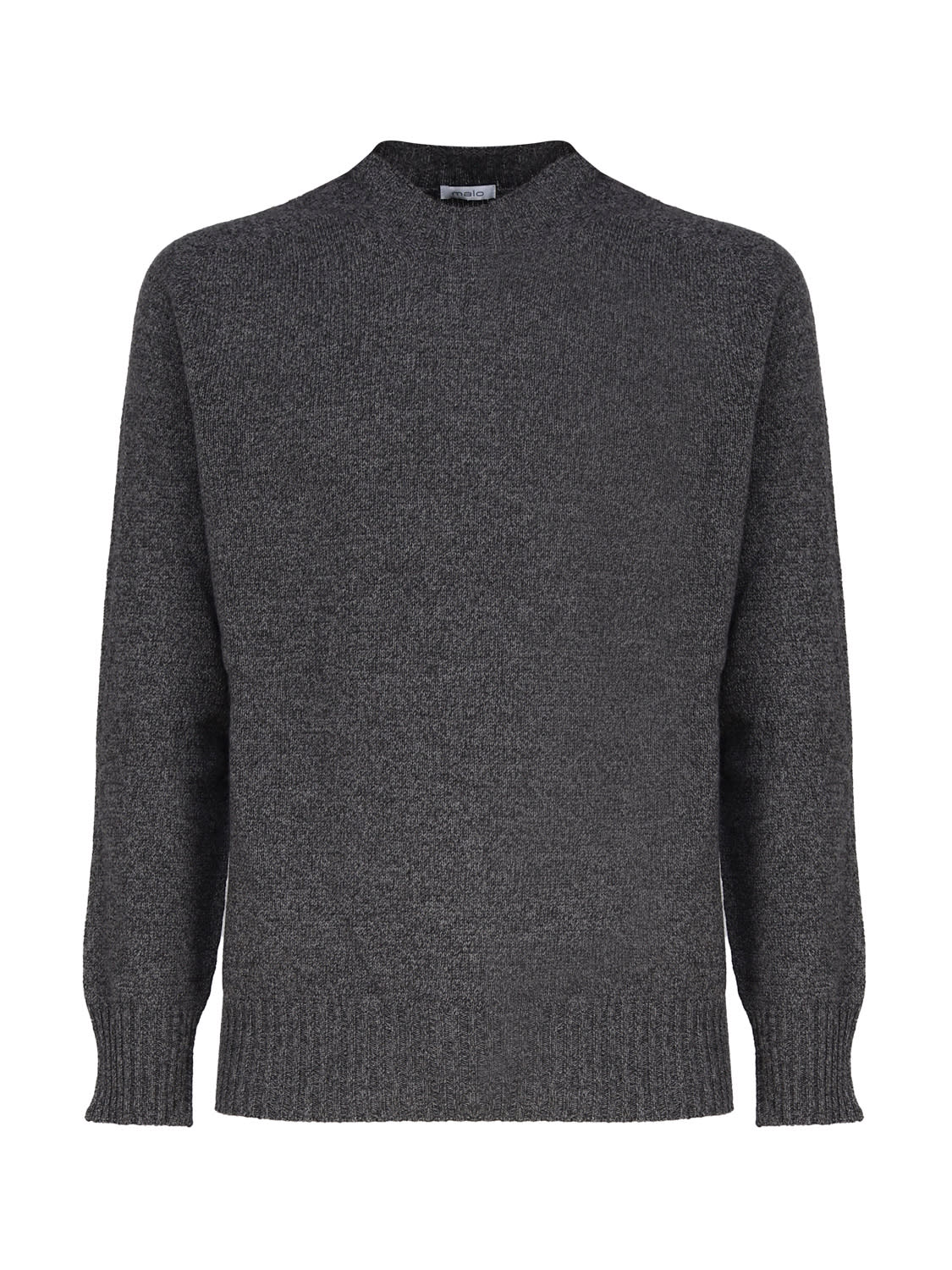 Crew-neck Sweater In Mouliné Cashmere