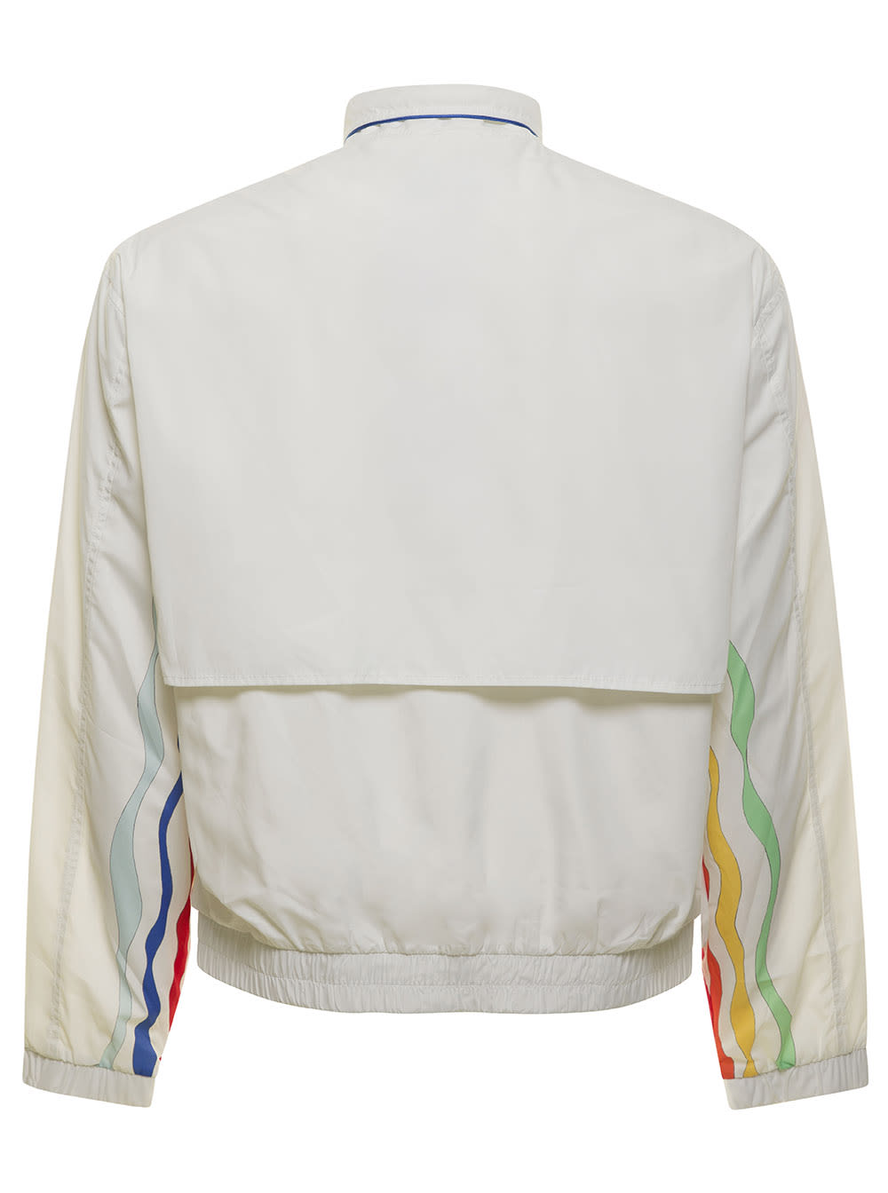 Shop Casablanca White Sweatshirt With Mind Vibrations Motif In Polyester Man