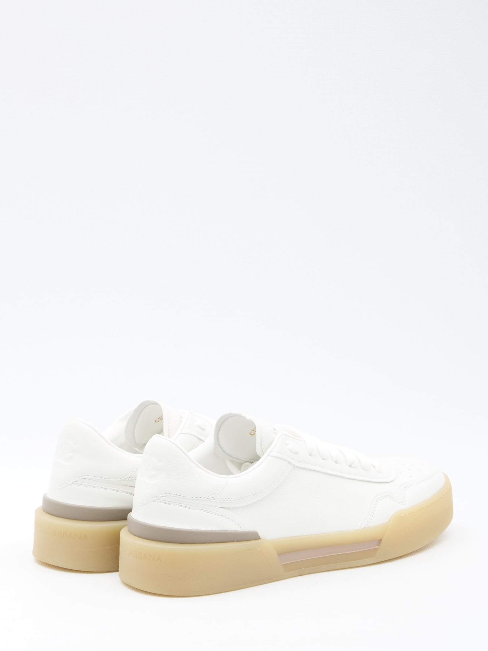 Shop Dolce & Gabbana New Roma Sc Sneakers In White