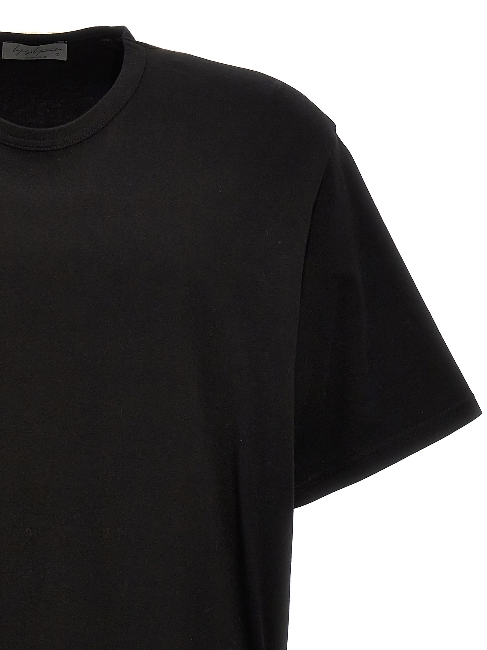 Shop Yohji Yamamoto Crew-neck T-shirt In Black