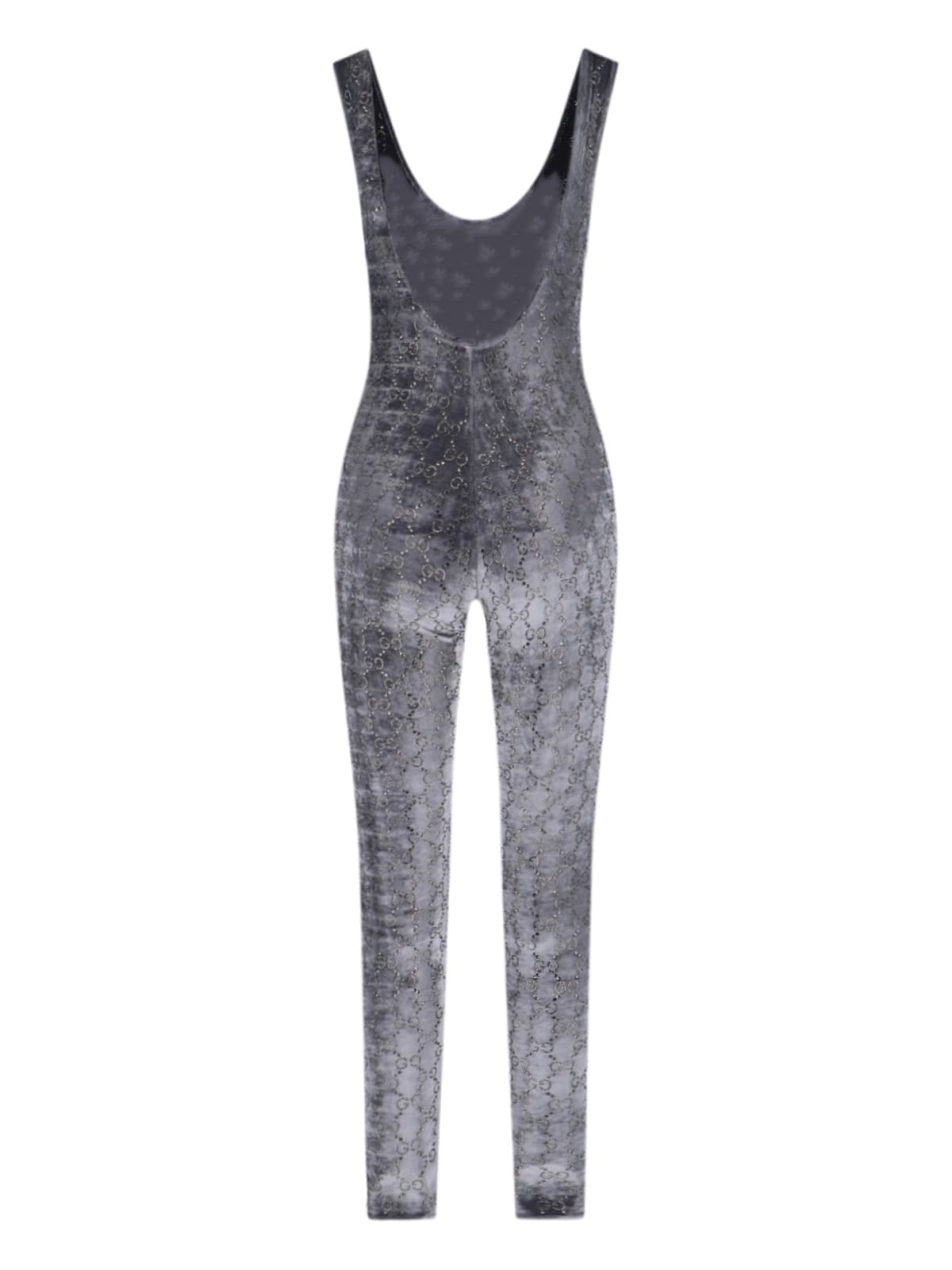 Gucci Sweatshirt With Gg Embroidery In Gray