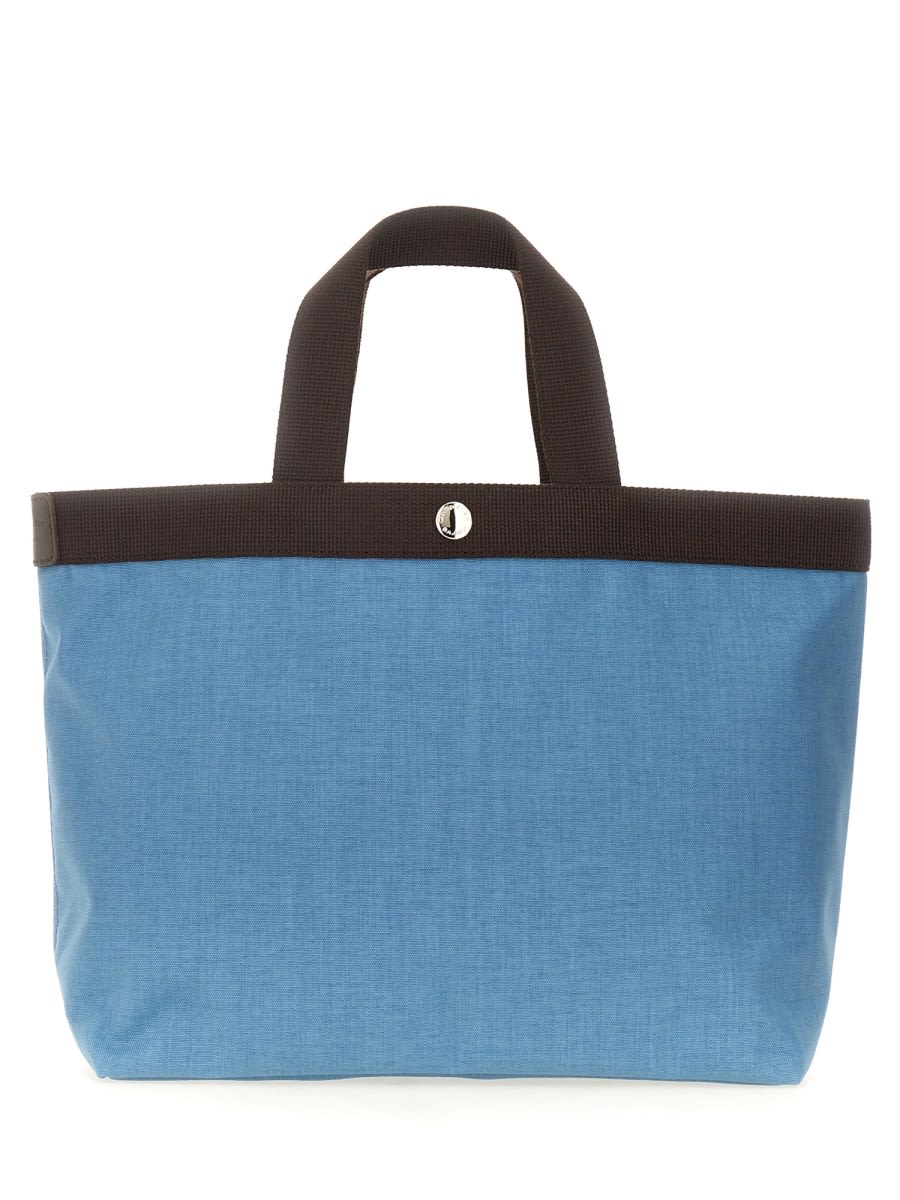 Shop Herve Chapelier Medium Tote Bag In Denim