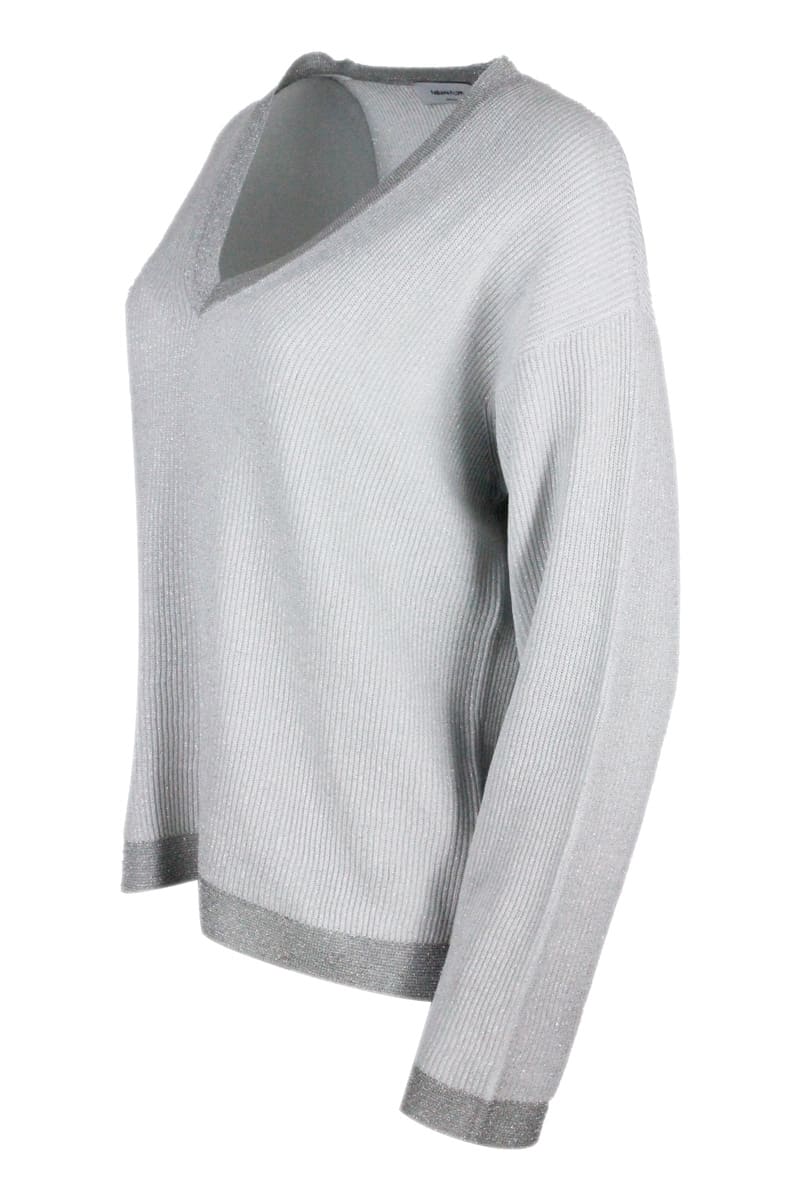 Shop Fabiana Filippi Sweater In White