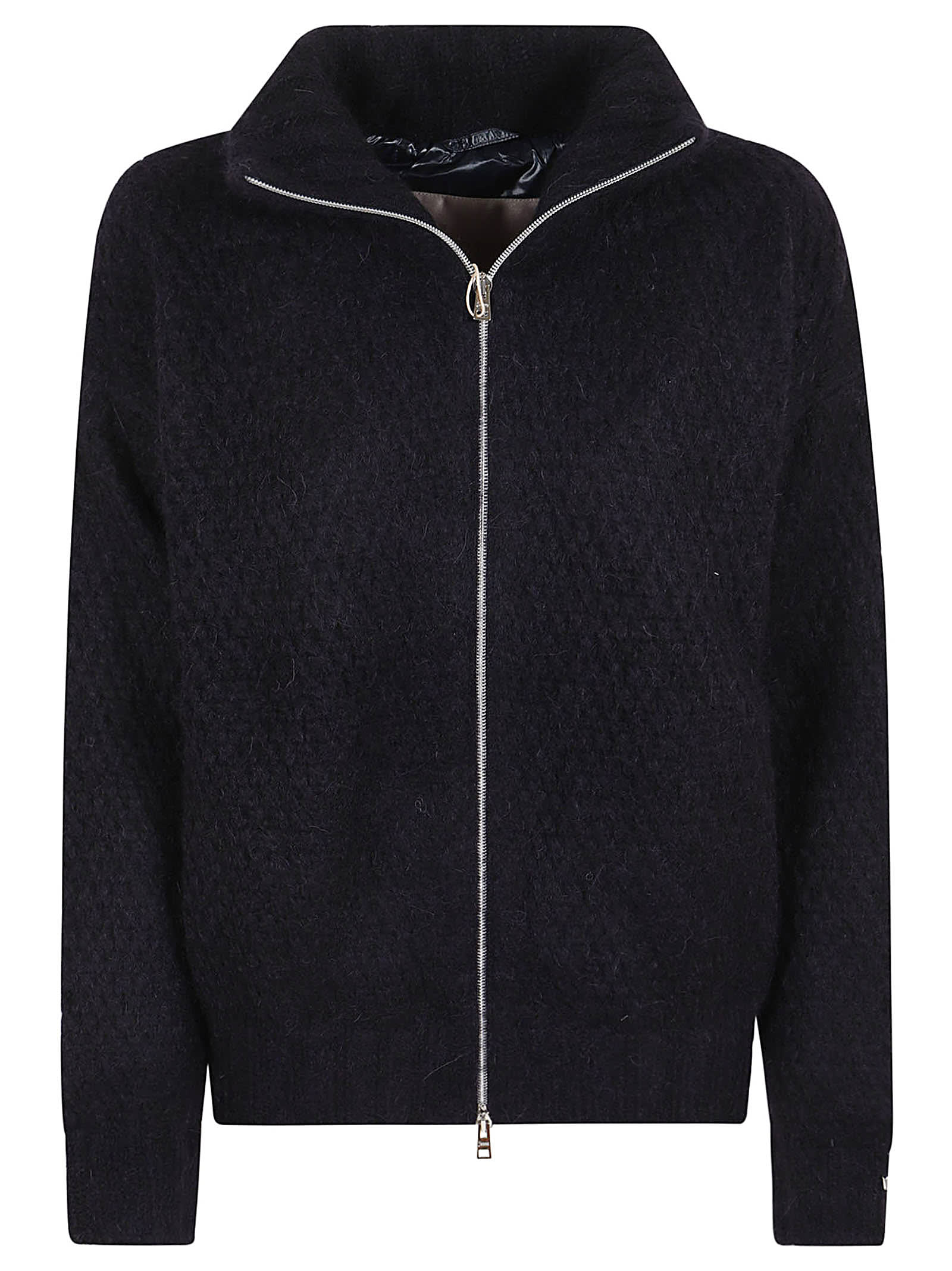 Shop Herno Cardigan In Blu Navy