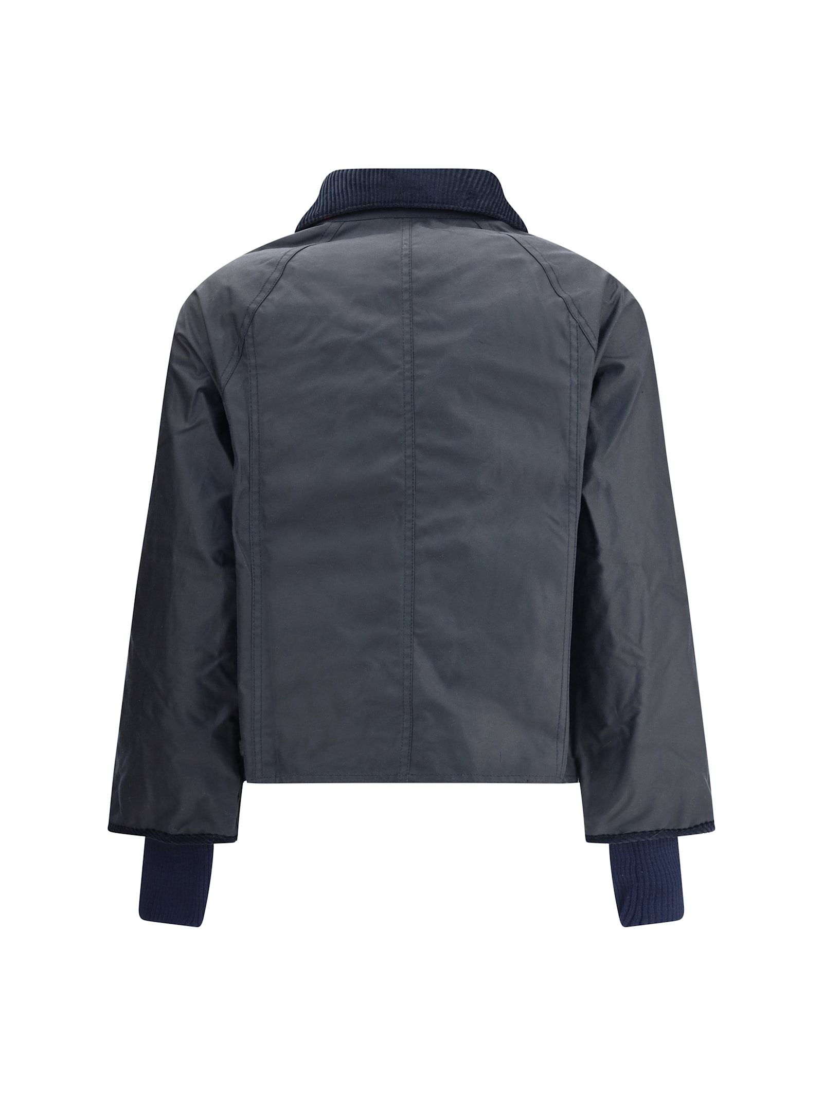 Barbour Corduroy-collar Jacket In Blue