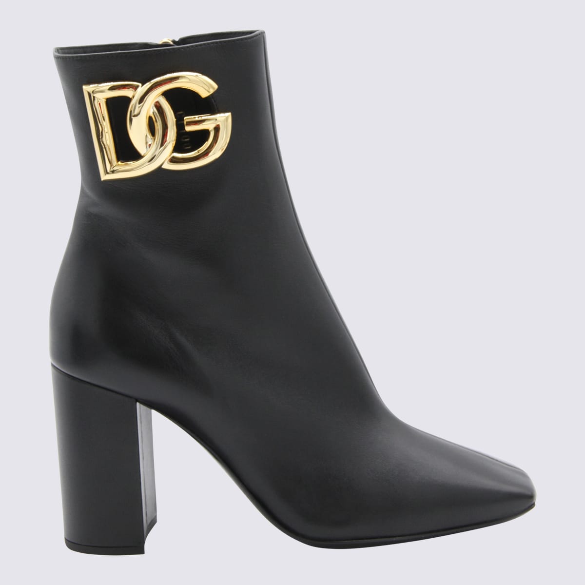 Shop Dolce & Gabbana Black Leather Boots