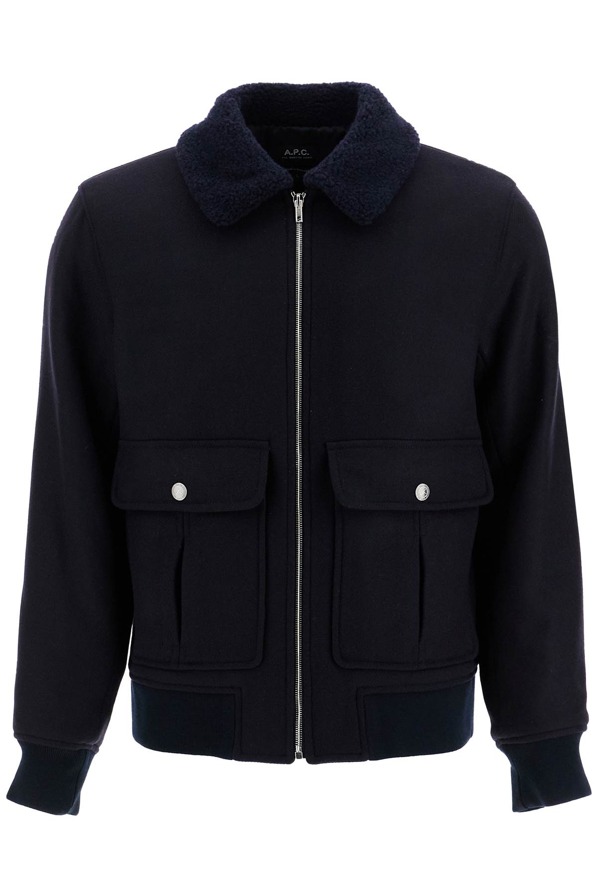 Shop Apc Etton\n\nnew Benetton Wool Blend In Dark Navy