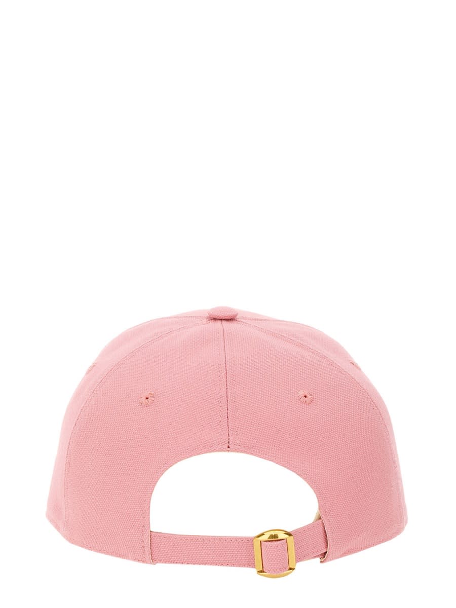 Valentino Pink Cotton Baseball Cap