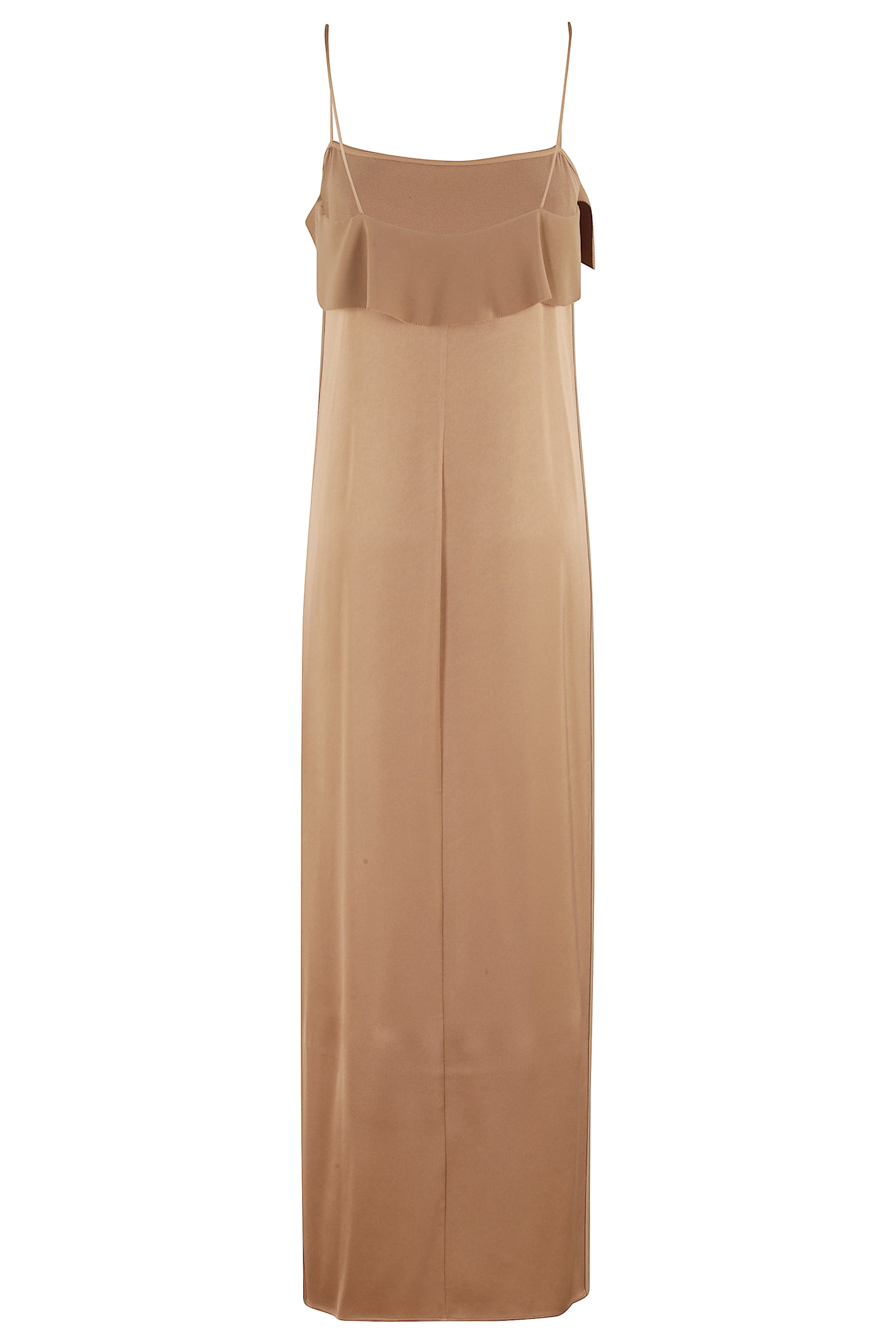 Filippa K Fluid Draped Strap Dress In Light Brown