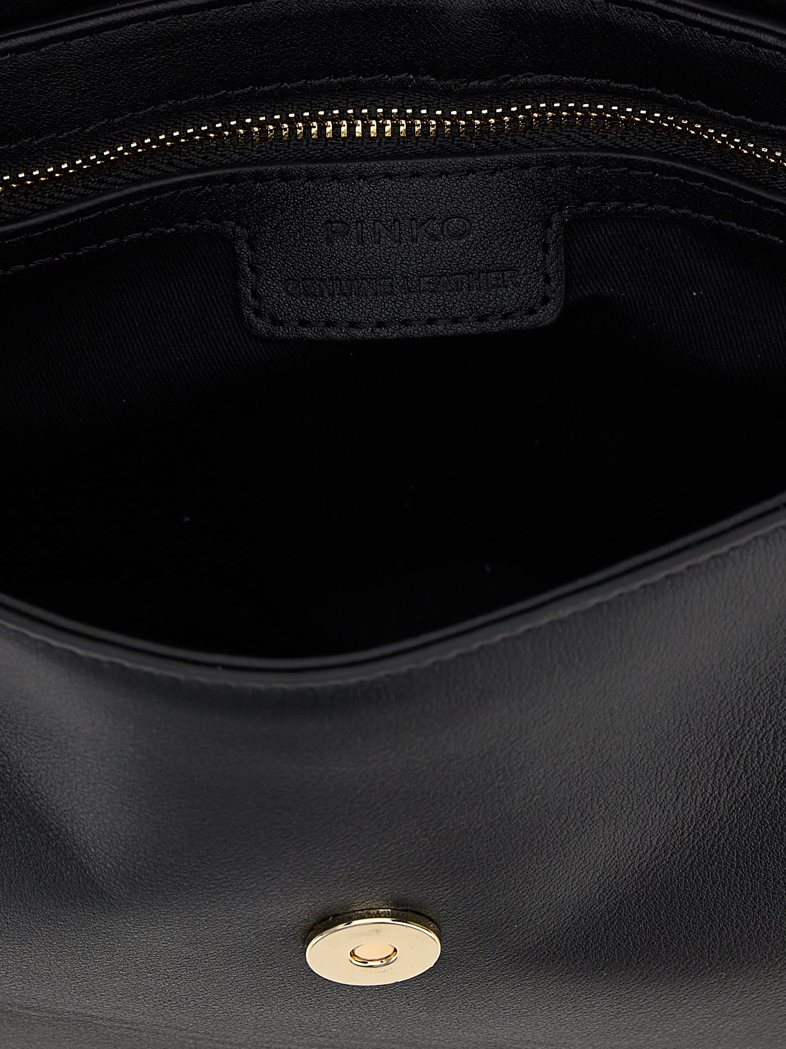 Pinko Saddle Mini Crossbody Bags Black