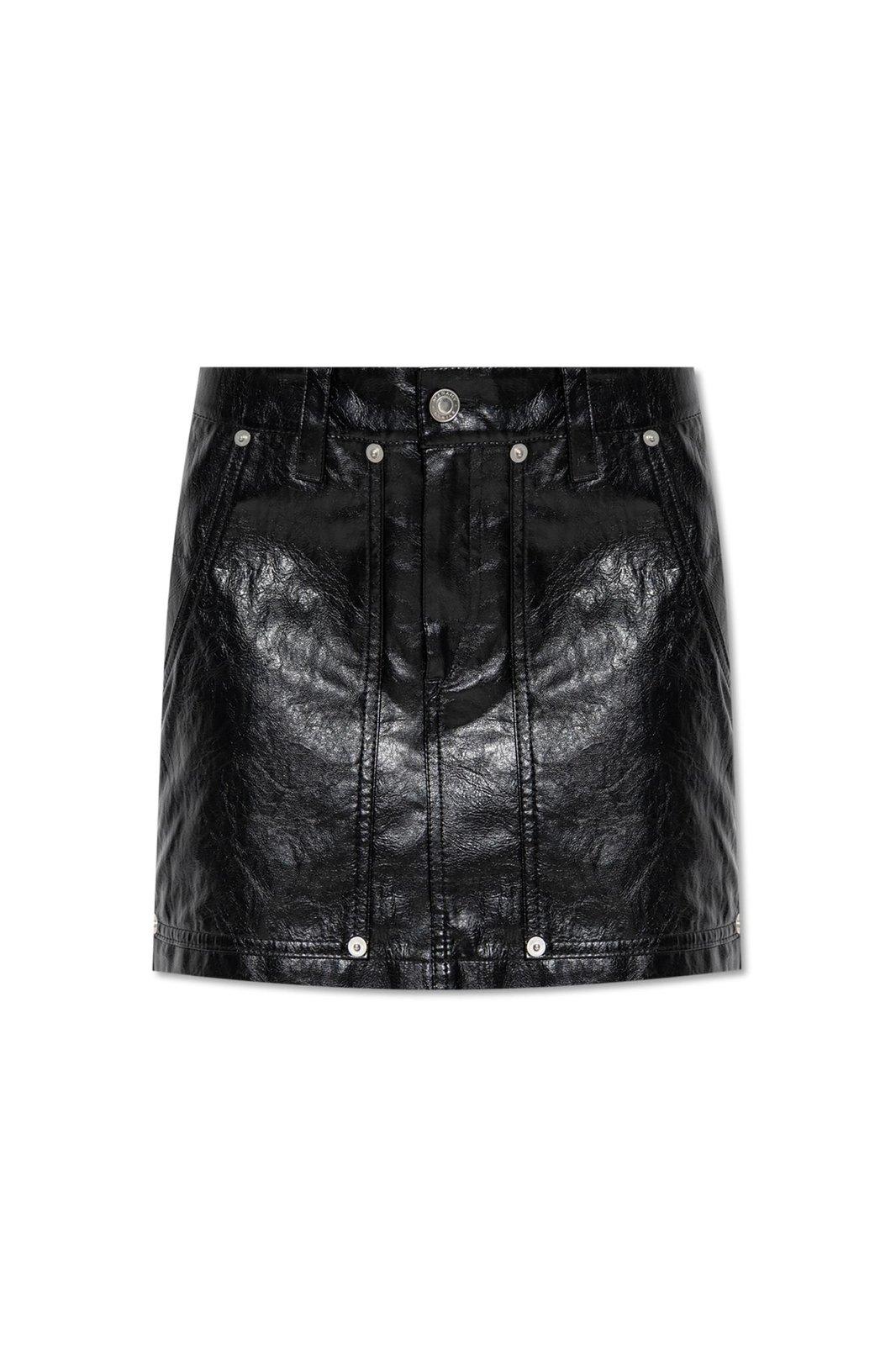 Marant Étoile Leather Mini Skirt