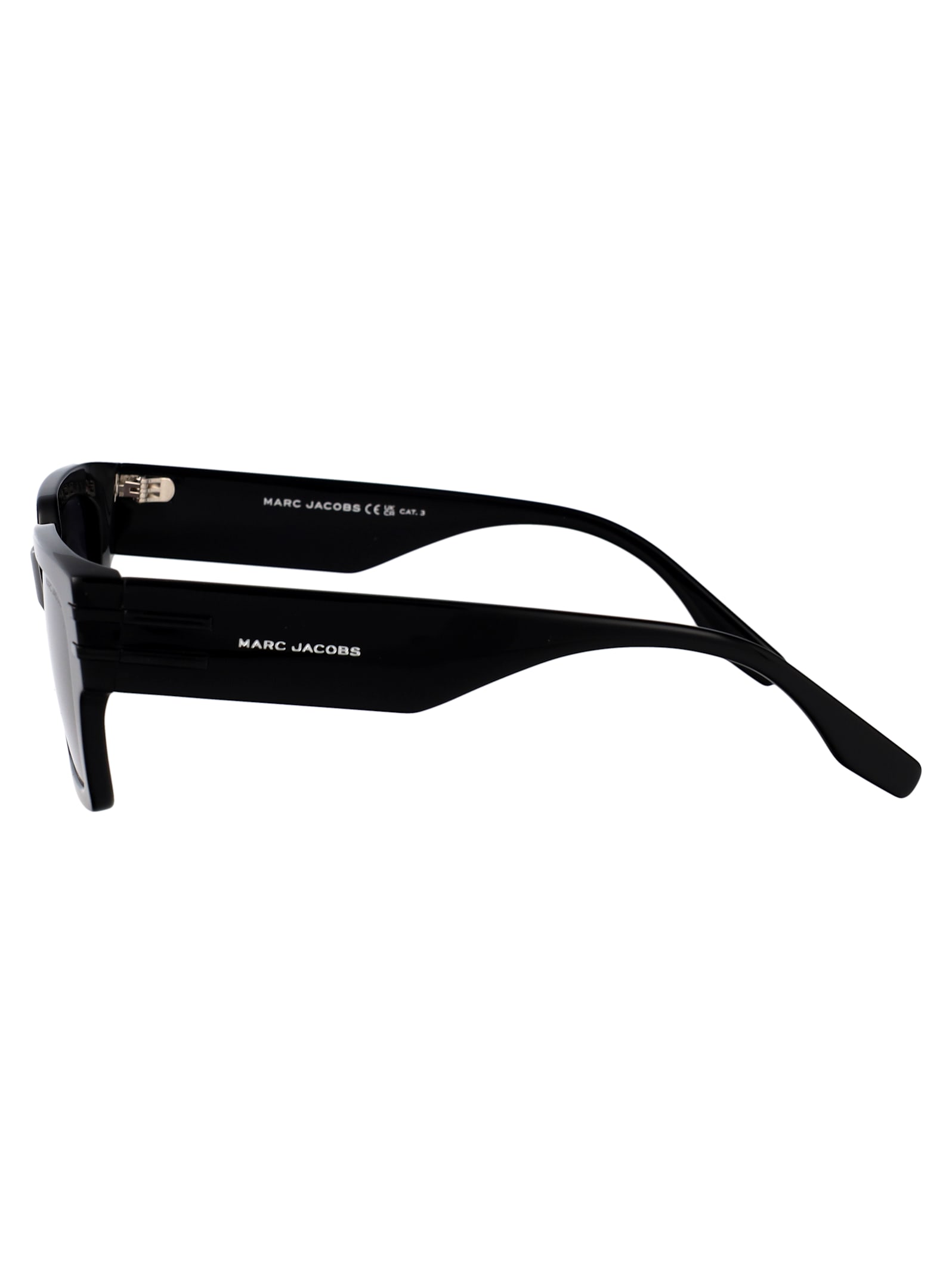 Marc Jacobs Black Acetate Sunglasses In Black