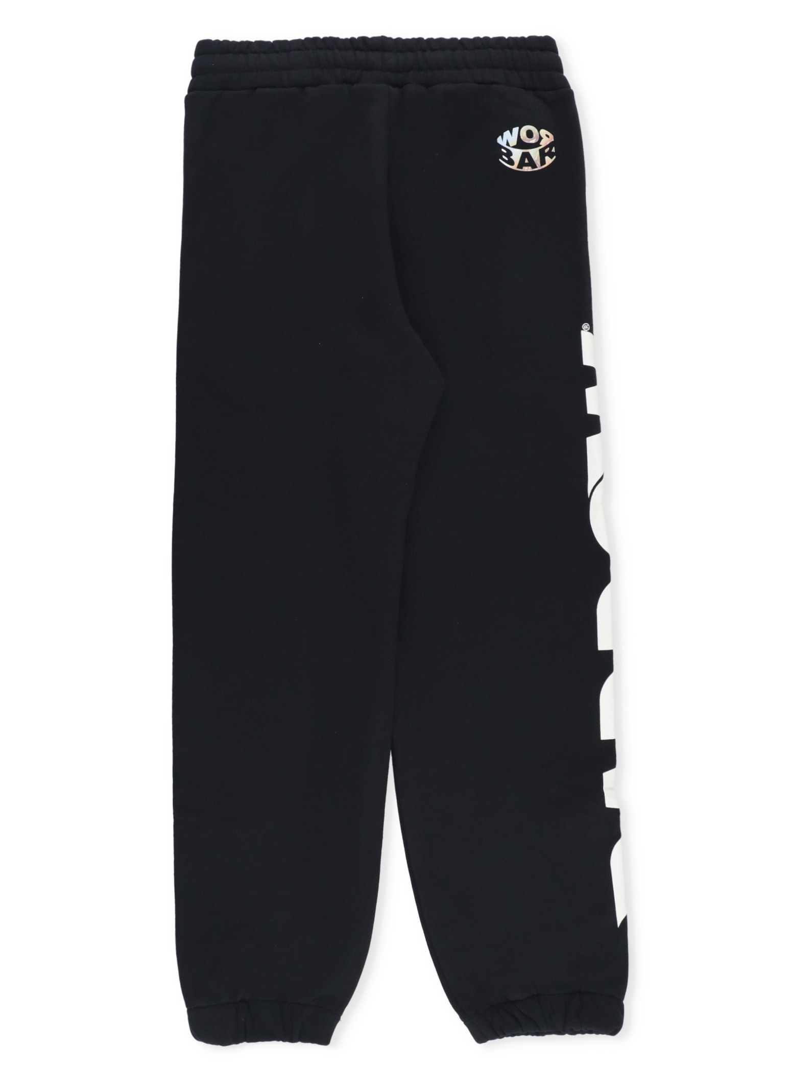 Shop Barrow Pants With Logo In Nero